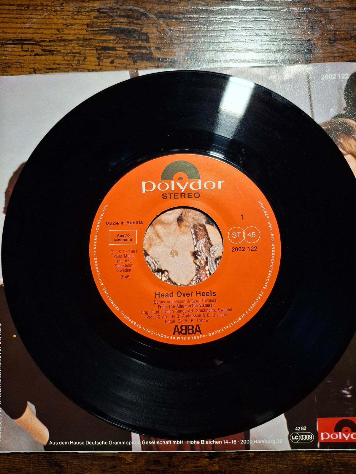 ABBA – Head Over Heels / The Visitors (1982) | Rare Austrian Vinyl Pressing in German Polydor Sleeve