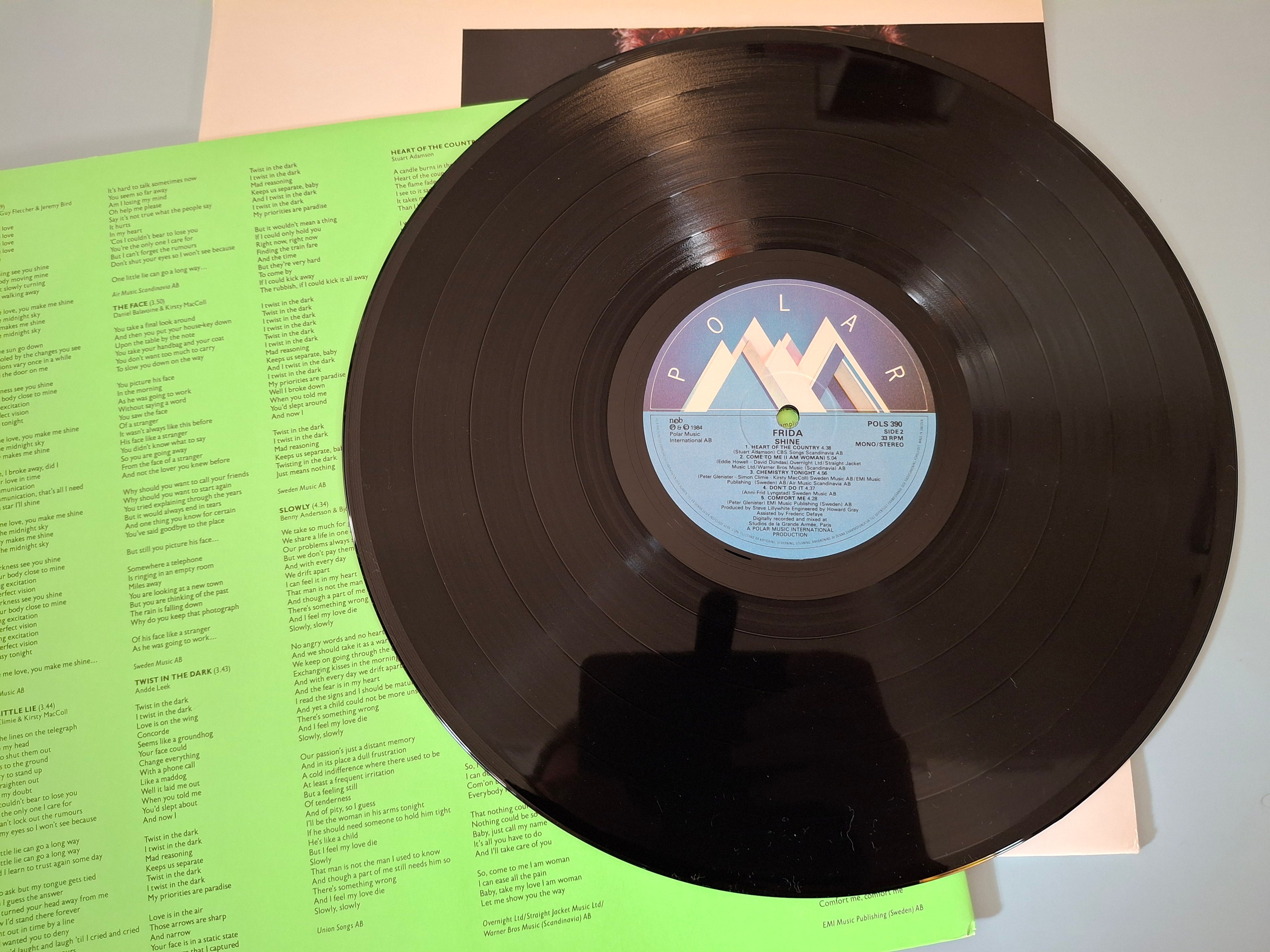 Frida (ABBA) - Shine (1984) Vinyl LP - Original Swedish Polar Pressing (POLS 390)
