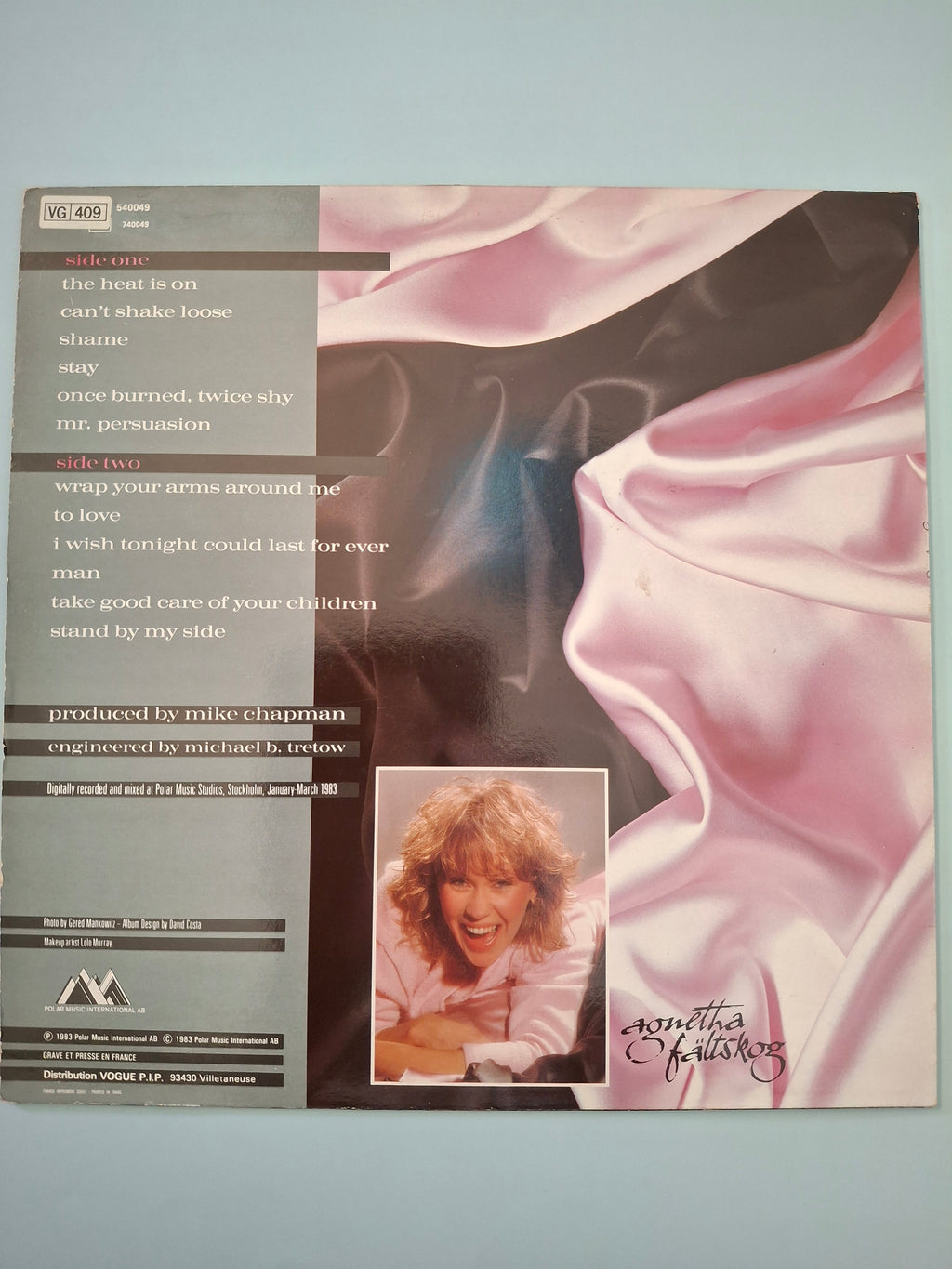 Agnetha Fältskog (ABBA) - Wrap Your Arms Around Me (1983) Vinyl LP - Rare French Vogue Pressing with Unique Tracklist Order (540049)