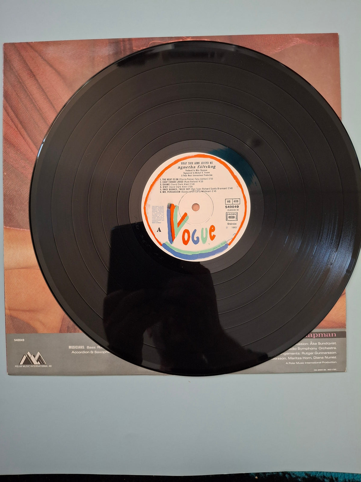 Agnetha Fältskog (ABBA) - Wrap Your Arms Around Me (1983) Vinyl LP - Rare French Vogue Pressing with Unique Tracklist Order (540049)