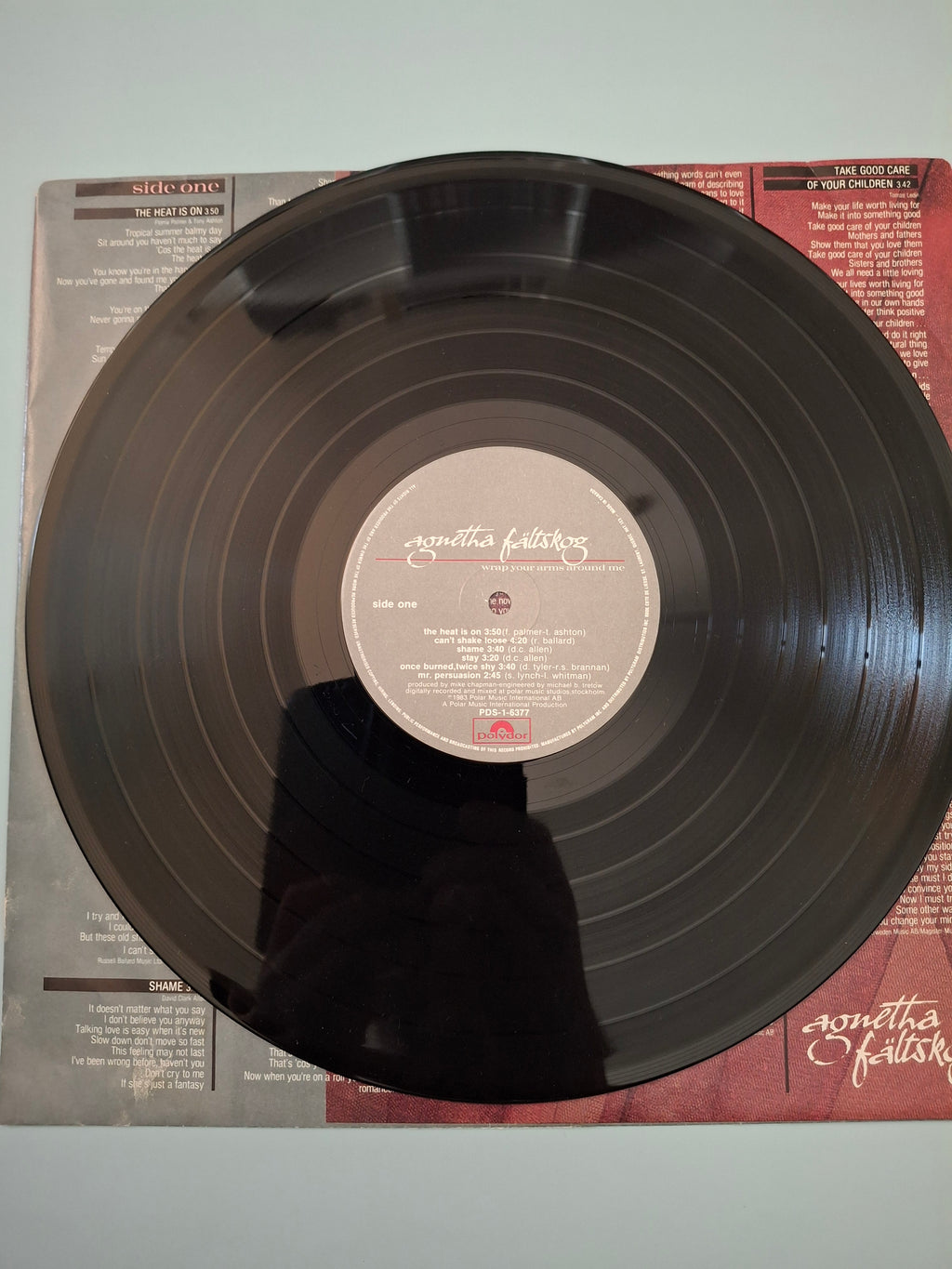 Agnetha Fältskog (of ABBA) – Wrap Your Arms Around Me Vintage Vinyl LP (Rare 1983 Canadian Polydor Import, PDS-1-6377)