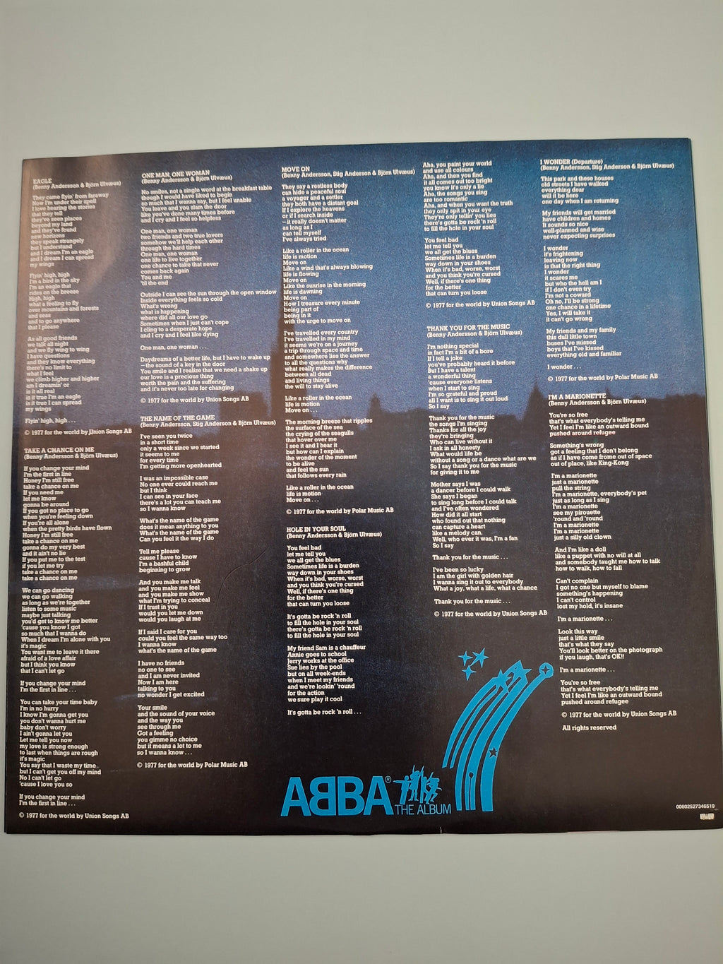 ABBA – The Album Vintage Remastered Vinyl LP (2008 Back To Black Heavyweight 180g Reissue, Polar POLS 282) – Excellent Condition