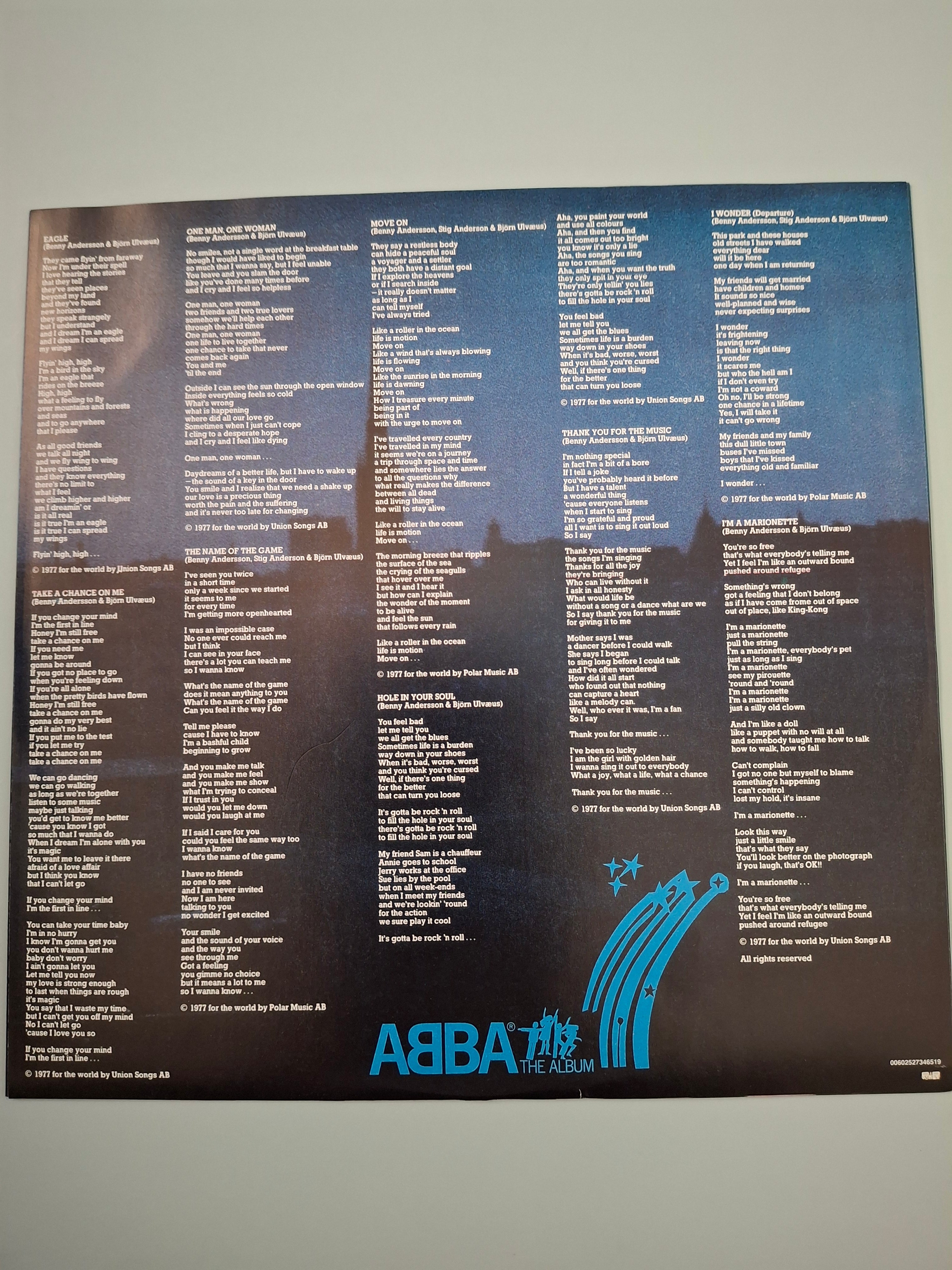 ABBA – The Album Vintage Remastered Vinyl LP (2008 Back To Black Heavyweight 180g Reissue, Polar POLS 282) – Excellent Condition