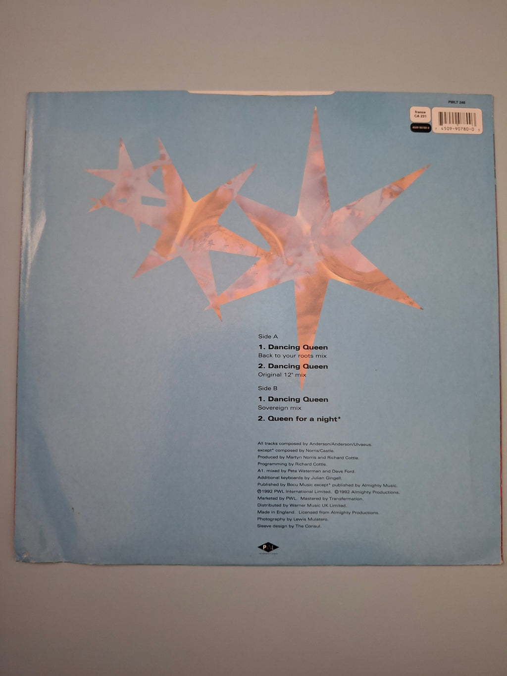 Abbacadabra – Dancing Queen (1992 PWL 12" Vinyl Extended Single)