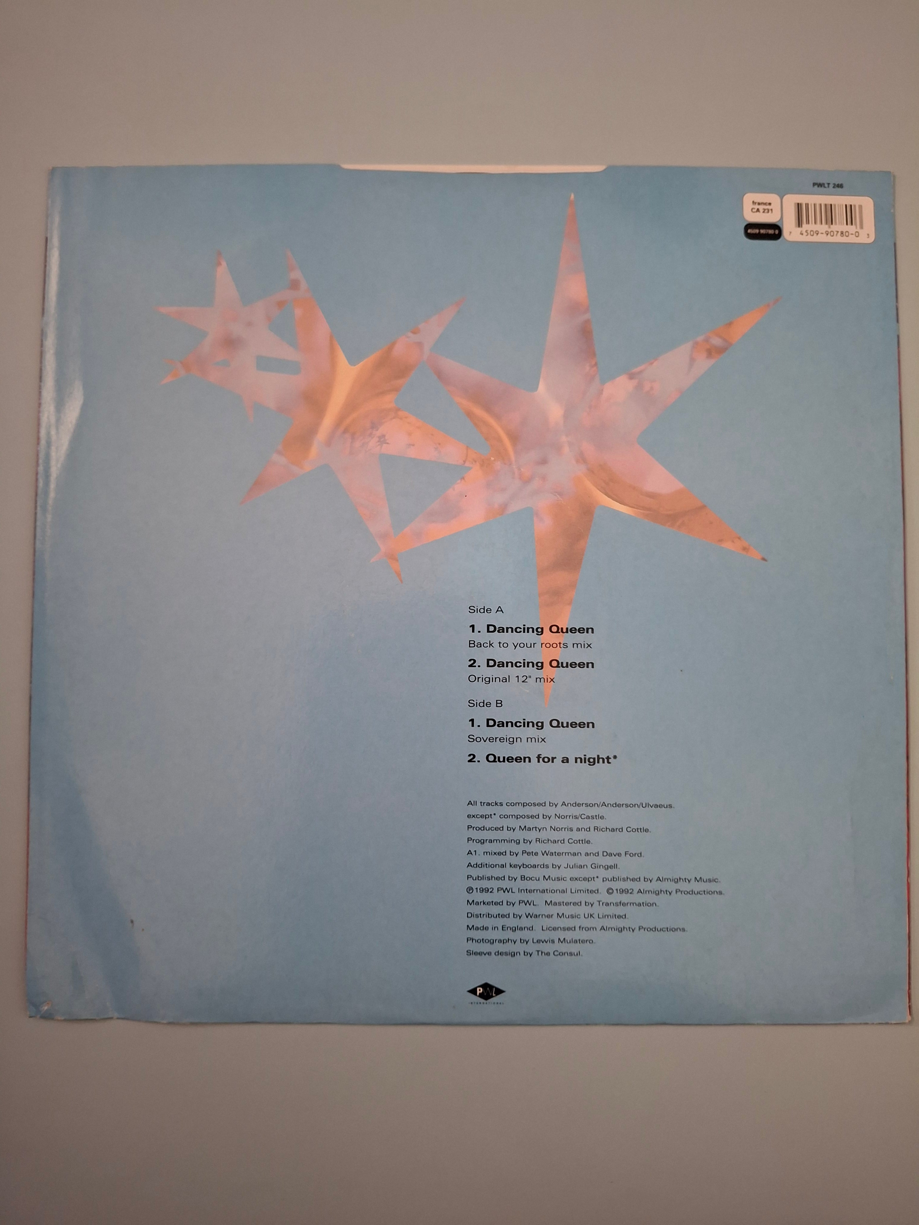 Abbacadabra – Dancing Queen (1992 PWL 12" Vinyl Extended Single)