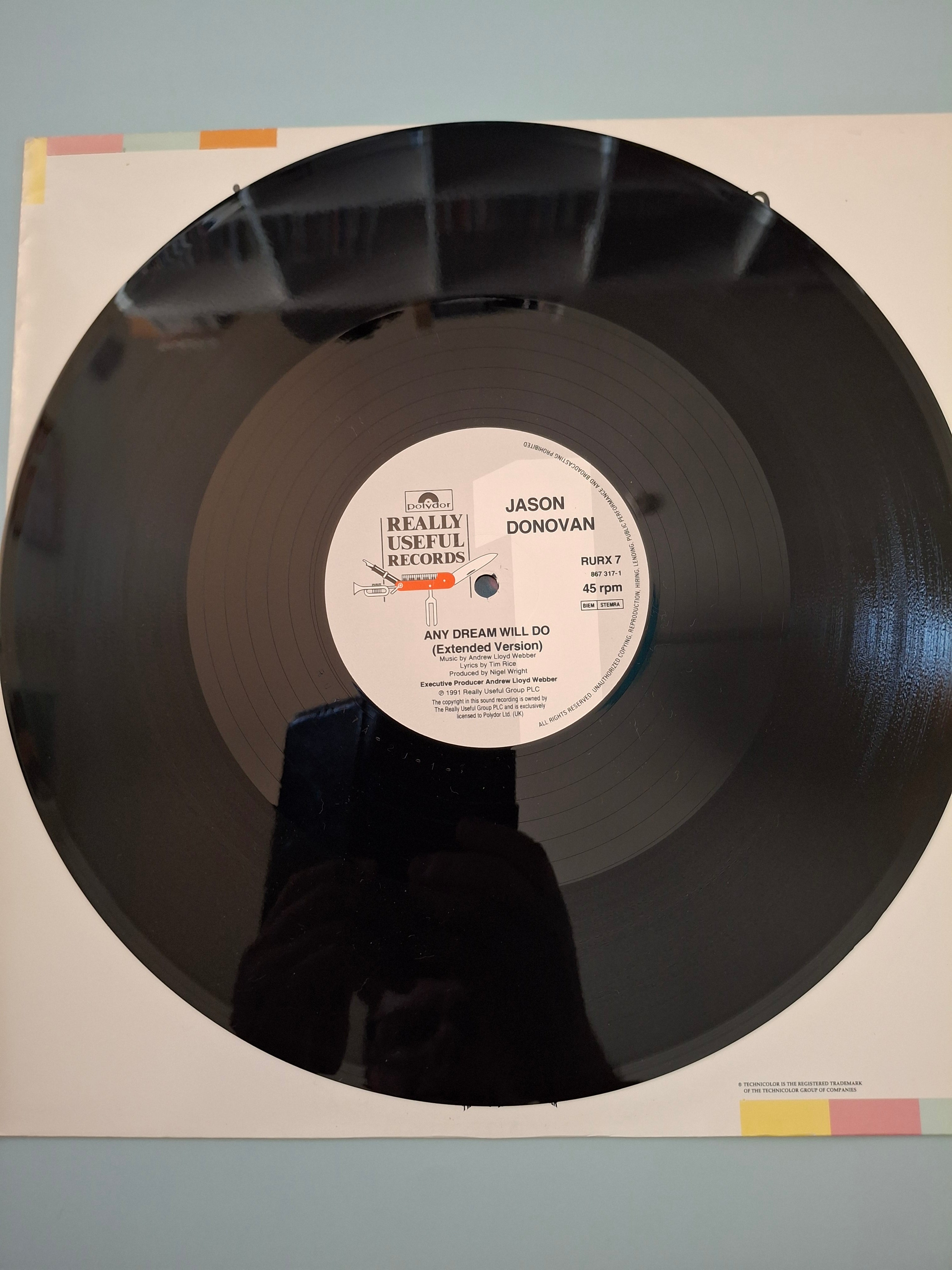 Jason Donovan – Any Dream Will Do (1991 12" Extended Vinyl Single)