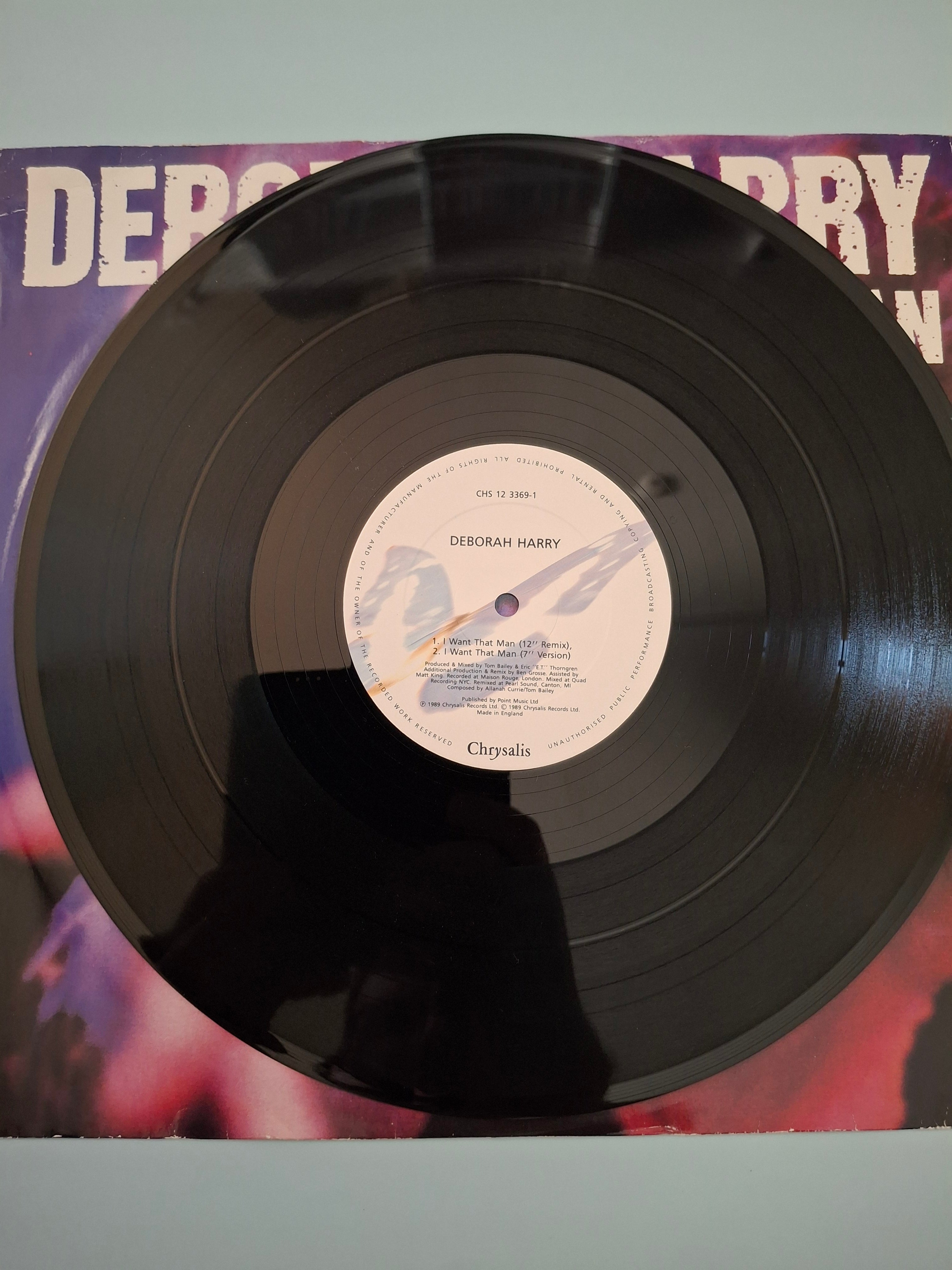 Deborah Harry – I Want That Man (1989 UK 12" Extended Vinyl Single)