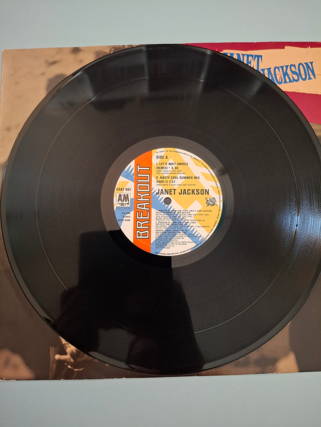 Janet Jackson – Let's Wait Awhile (1987 UK 12" Vinyl Single)