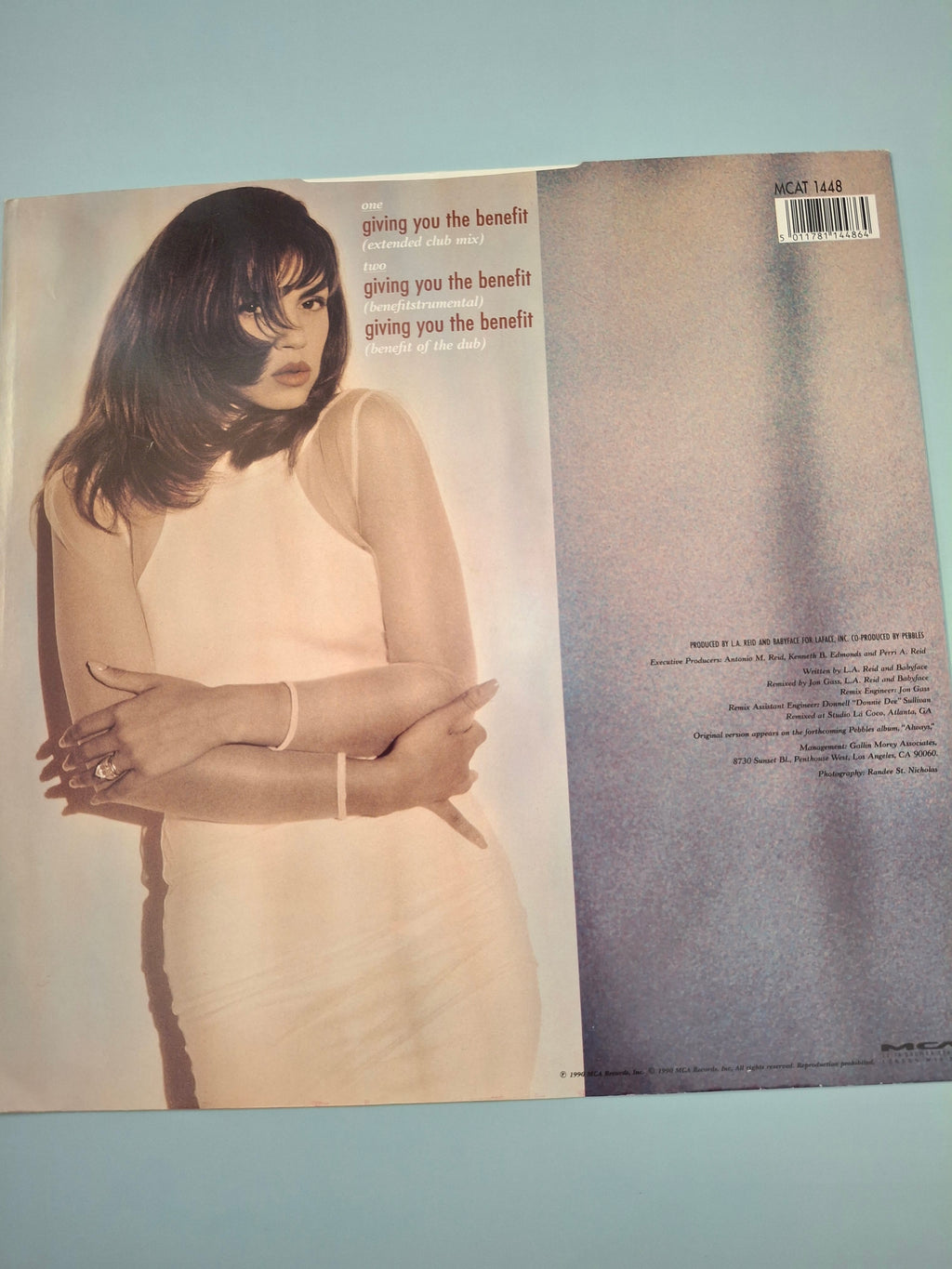Pebbles – Giving You The Benefit (1990 UK 12" Extended Vinyl Single)