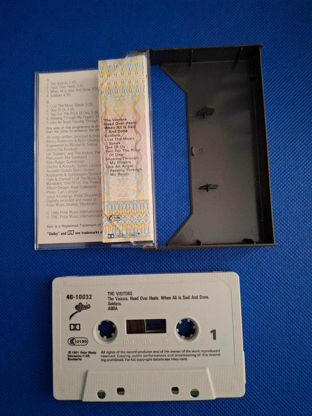 ABBA The Visitors Vintage 1981 UK First Pressing Cassette Tape - Epic Original Digital Recording