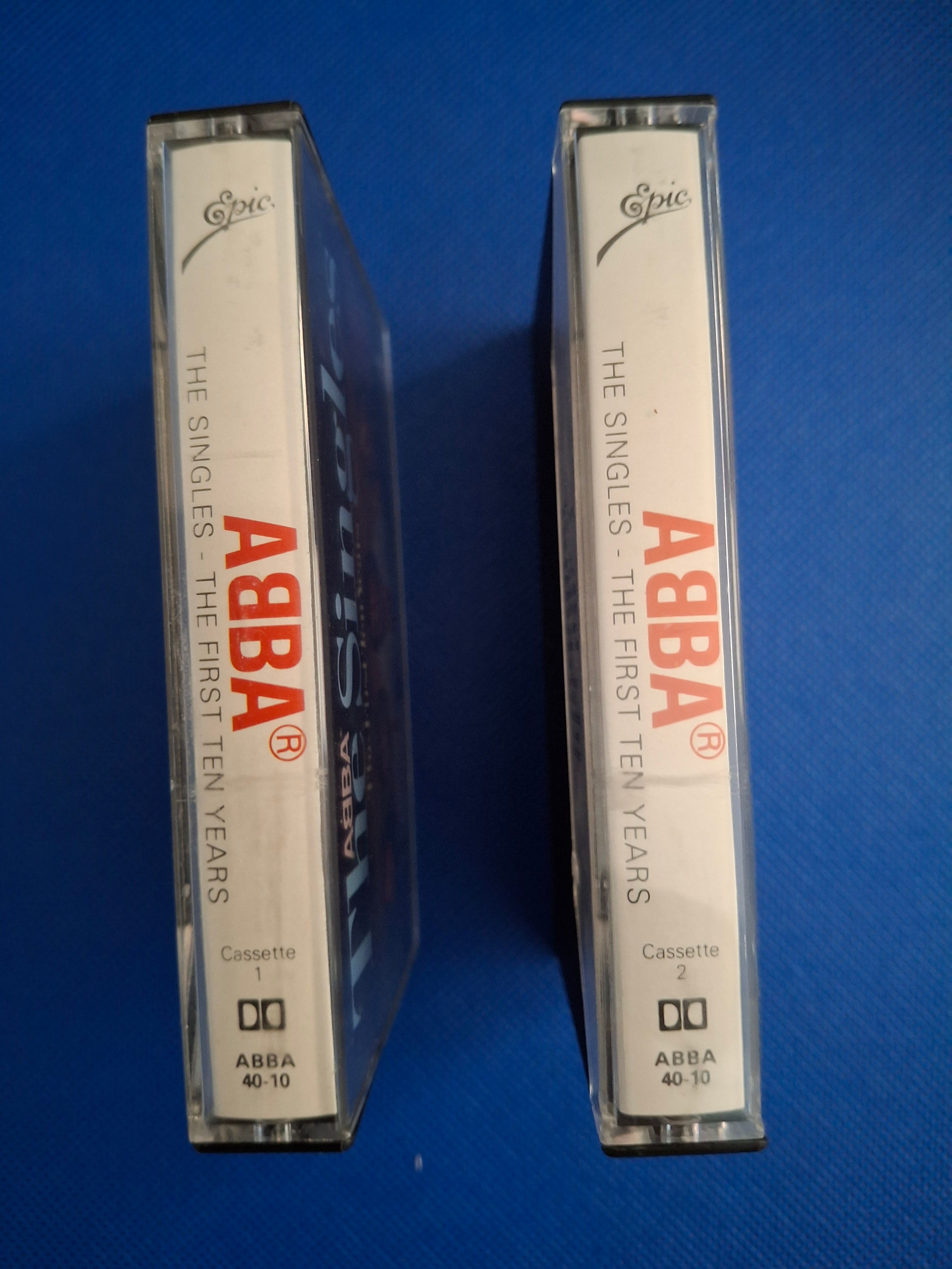 ABBA – The Singles (The First Ten Years) | Vintage 1982 Original UK 2-Cassette Tape Set (Epic, ABBA 40-10)