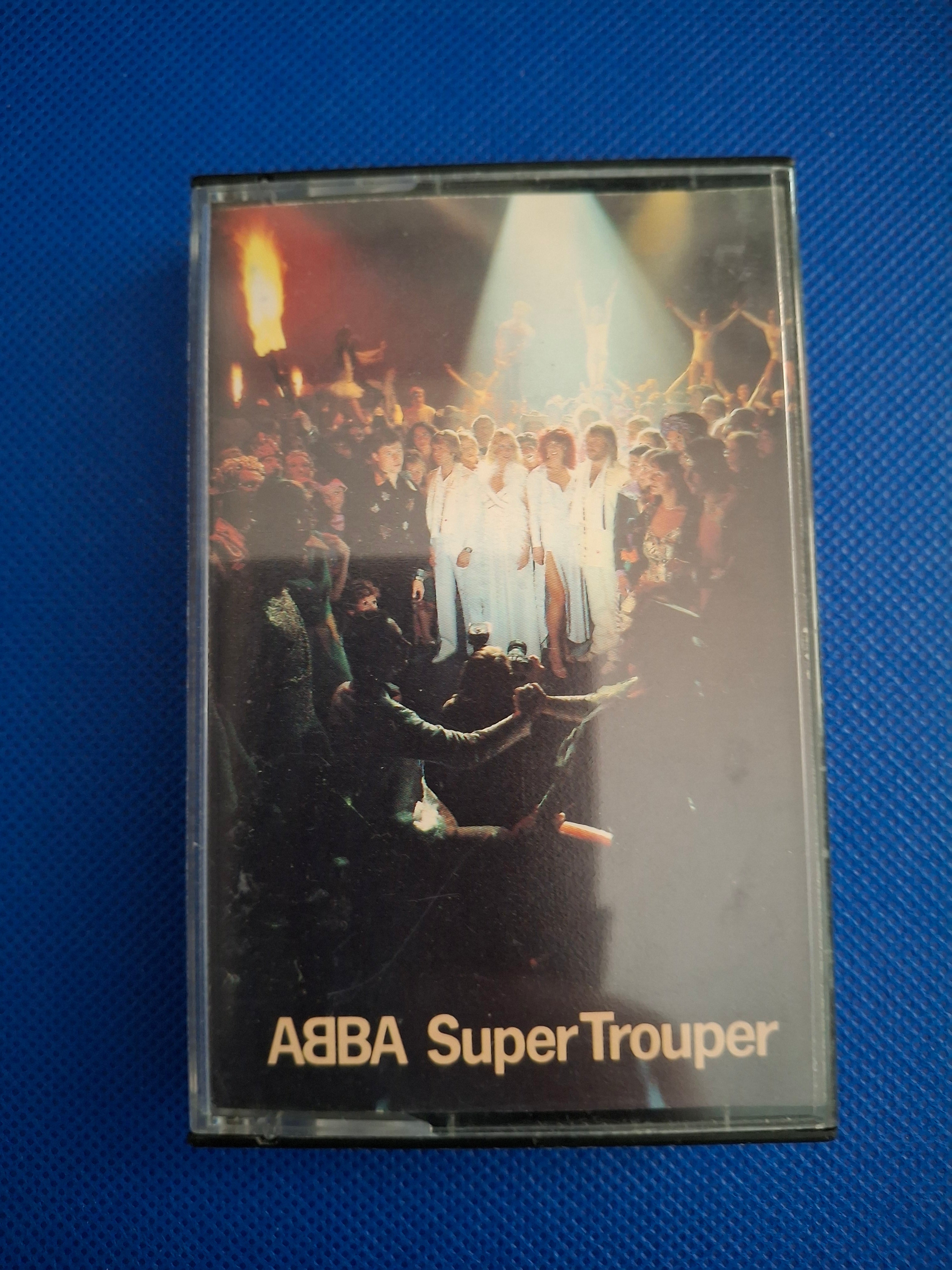 ABBA Super Trouper Vintage 1980 Canadian Import Cassette Tape - Atlantic Records Variant
