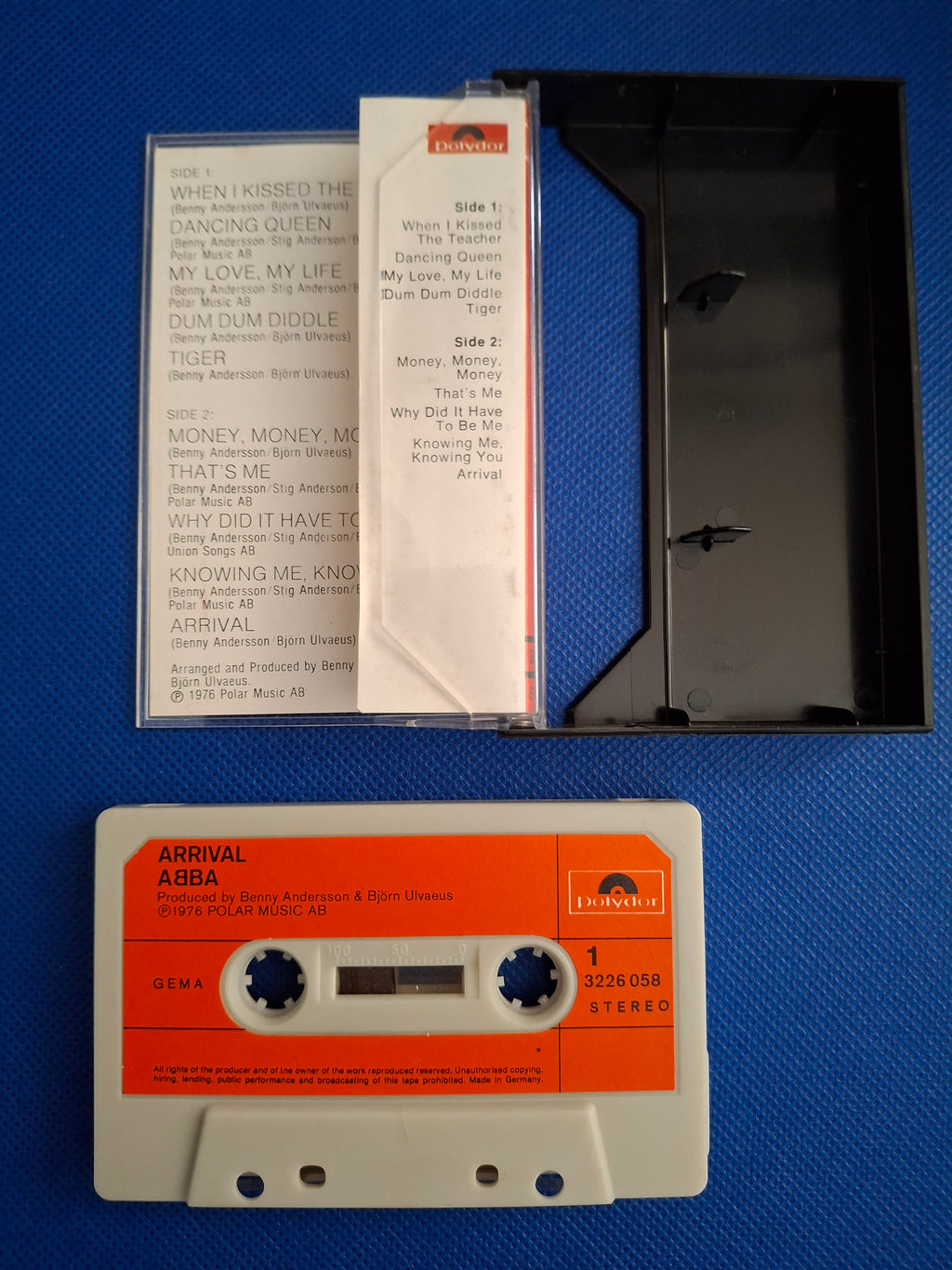 ABBA Arrival Vintage 1976 German First Pressing Cassette Tape - Polydor Rare GEMA Variant