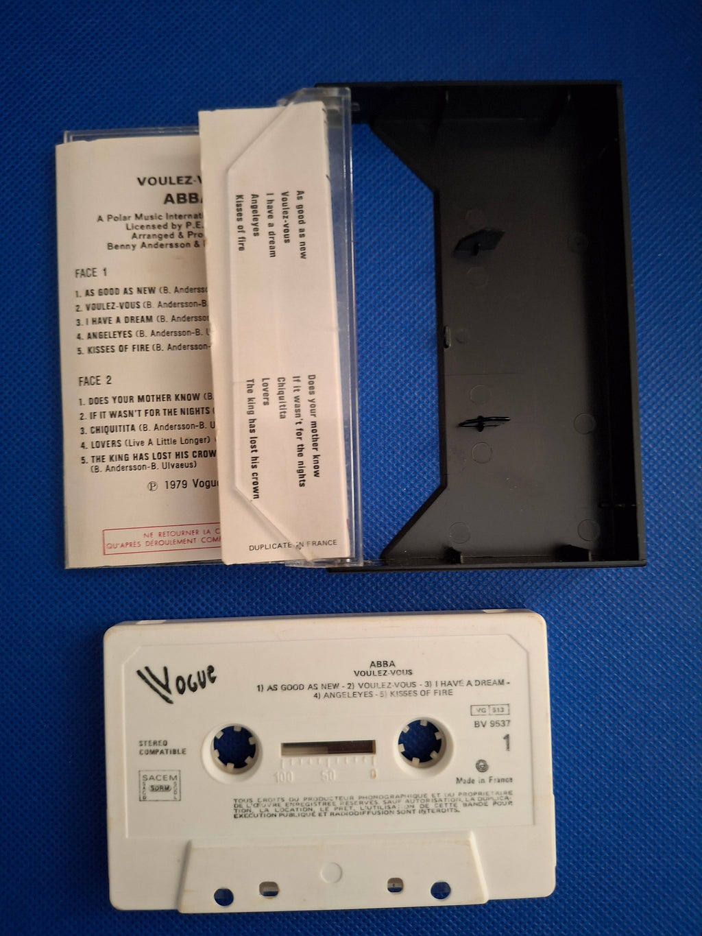 ABBA Voulez-Vous Vintage 1979 French Pressing Cassette Tape - Vogue Rare Variant