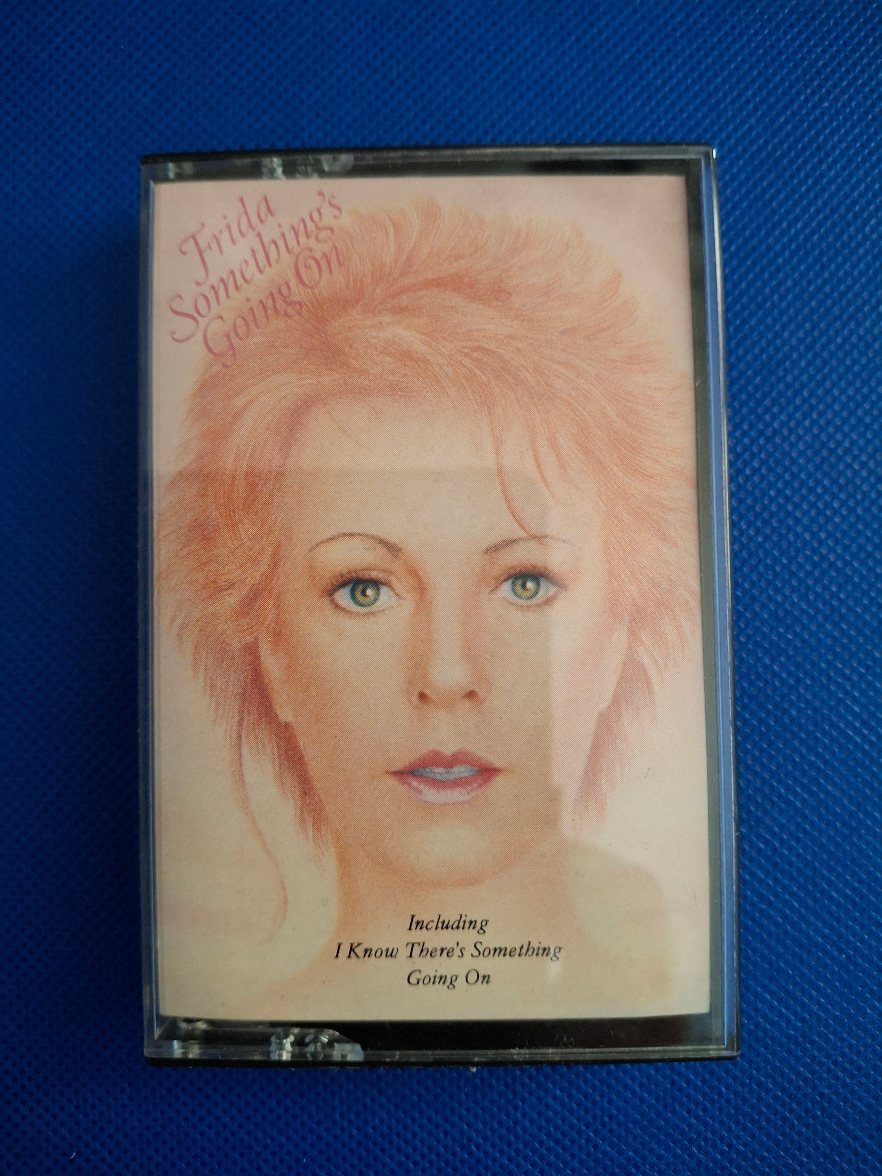 Frida Something's Going On Vintage 1982 UK Pressing Cassette Tape - Epic Rare Paper Label Variant