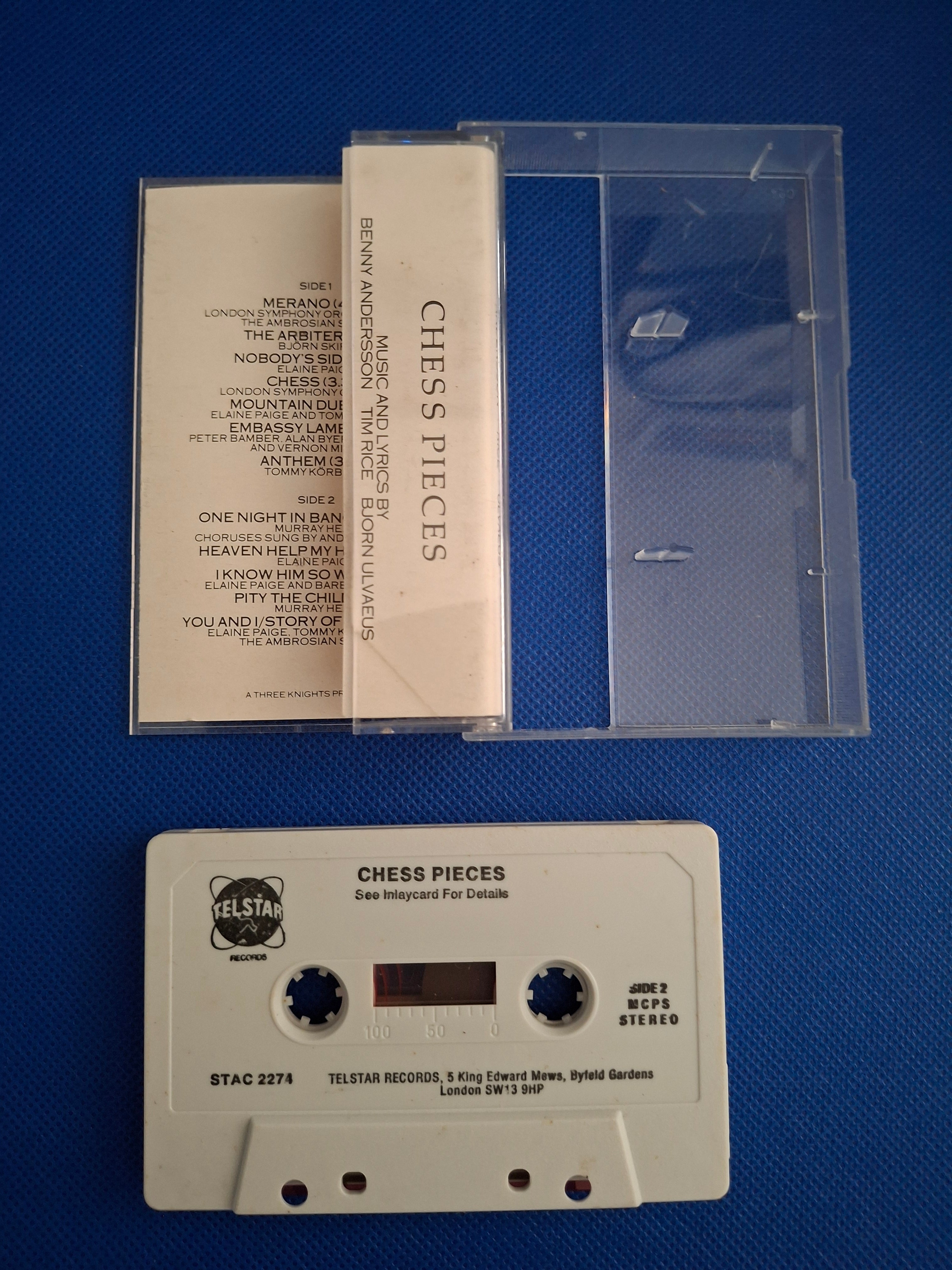 Chess Pieces – The Best of Chess (1988) | Original UK Vintage Compilation Cassette Tape (Telstar, STAC 2274)