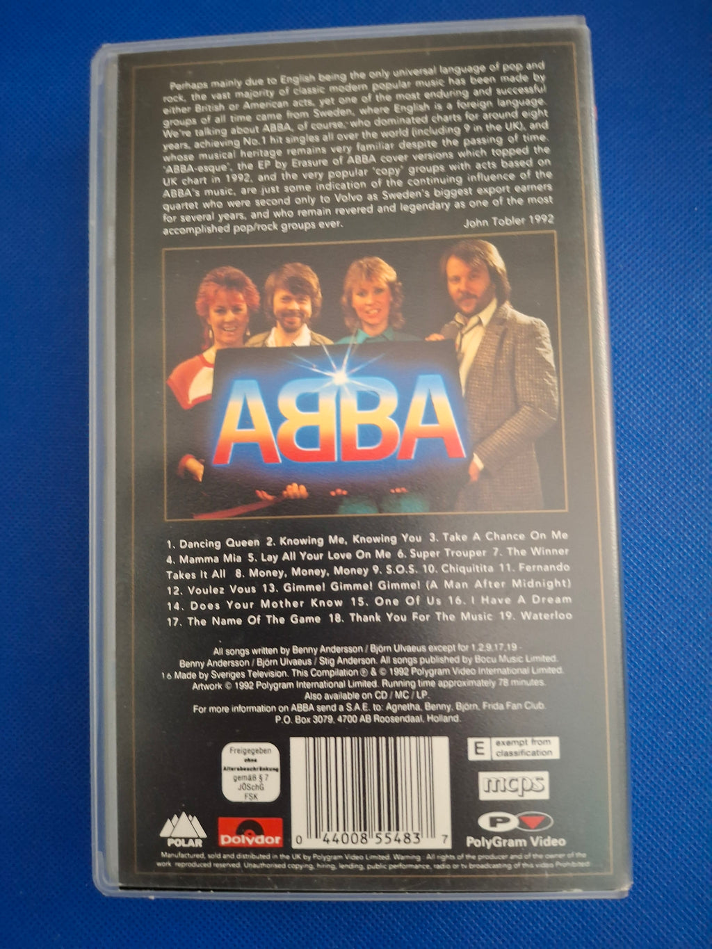 ABBA – Gold: Greatest Hits (1992) | Original UK Vintage Music Compilation VHS Tape (PolyGram, 085 524-3)