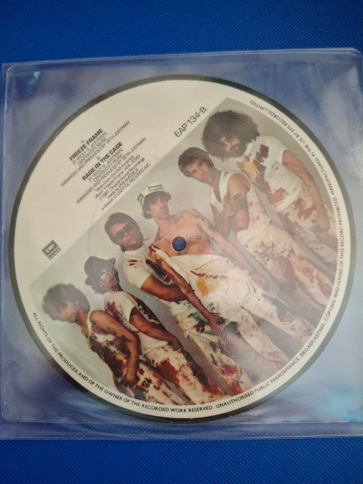 The J. Geils Band – Freeze-Frame (1981) | Original UK Limited 7" Vinyl Picture Disc Single (EMI America, EAP 134)