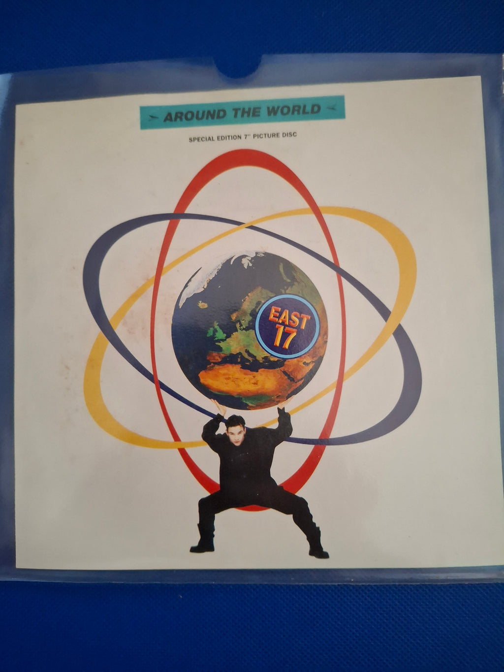 East 17 – Around The World (1994) | Original UK Special Edition 7" Vinyl Picture Disc Single (London Records, LONPD 349)