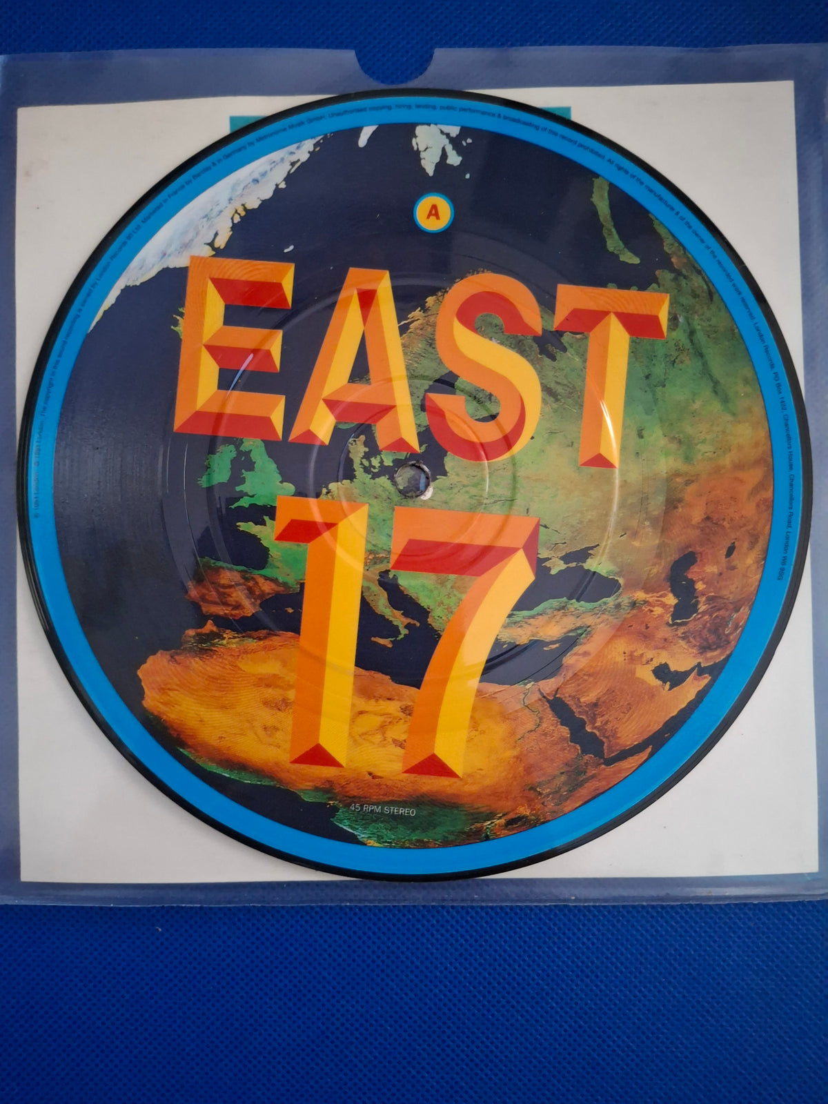 East 17 – Around The World (1994) | Original UK Special Edition 7" Vinyl Picture Disc Single (London Records, LONPD 349)