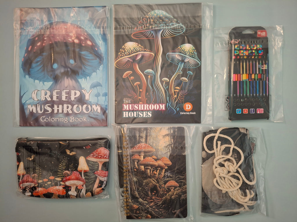 Ultimate Quirky Mushroom Creativity Kit & Art Bundle – 7-Piece Gift Set (New & Unused)