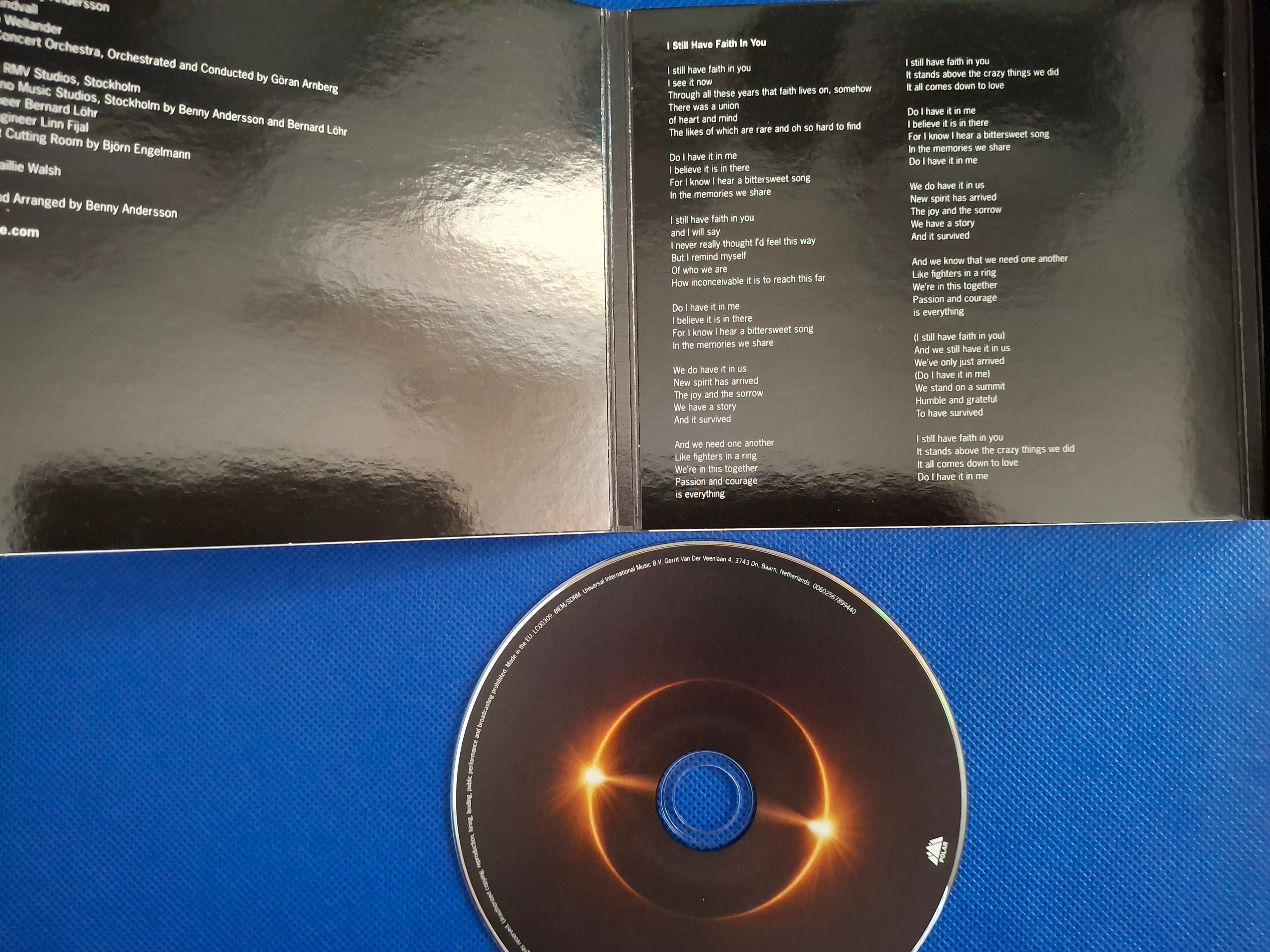 ABBA: I Still Have Faith in You (2021 Limited Edition CD Single) – Trifold Card Sleeve (Excellent Condition)