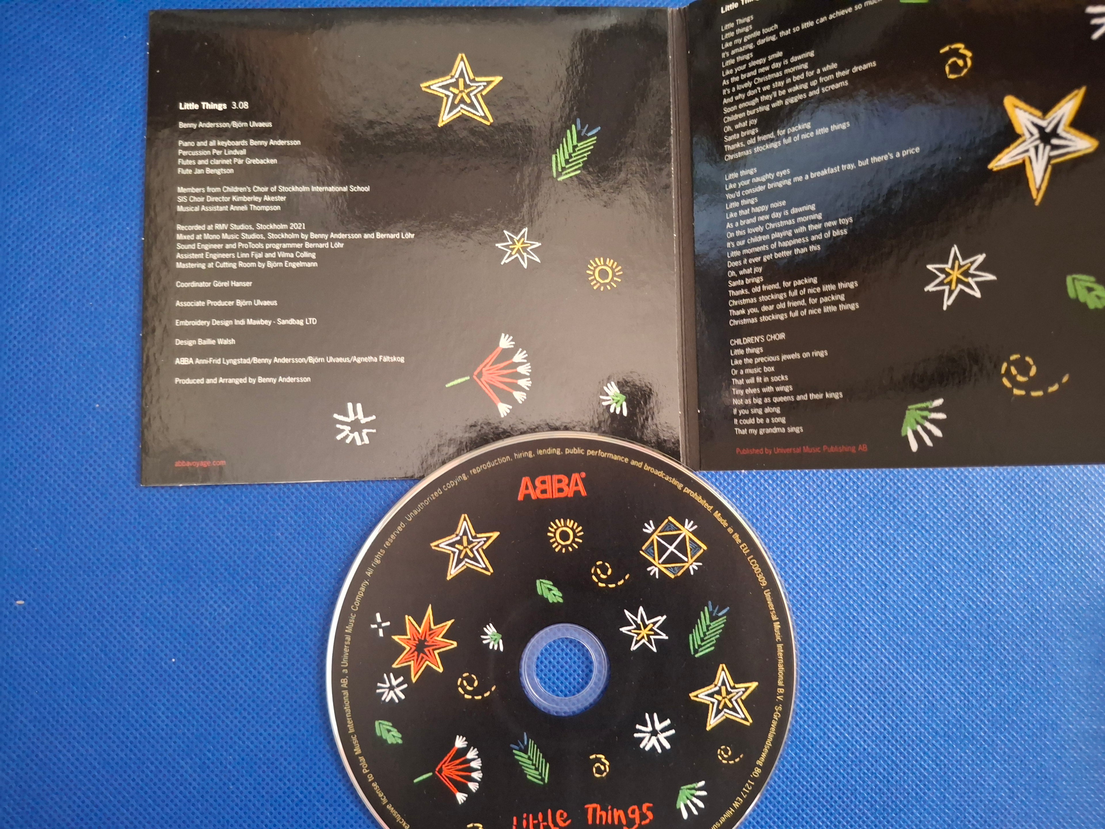 ABBA: Little Things (2021 Limited Edition CD Single) – Trifold Card Sleeve (Excellent Condition)
