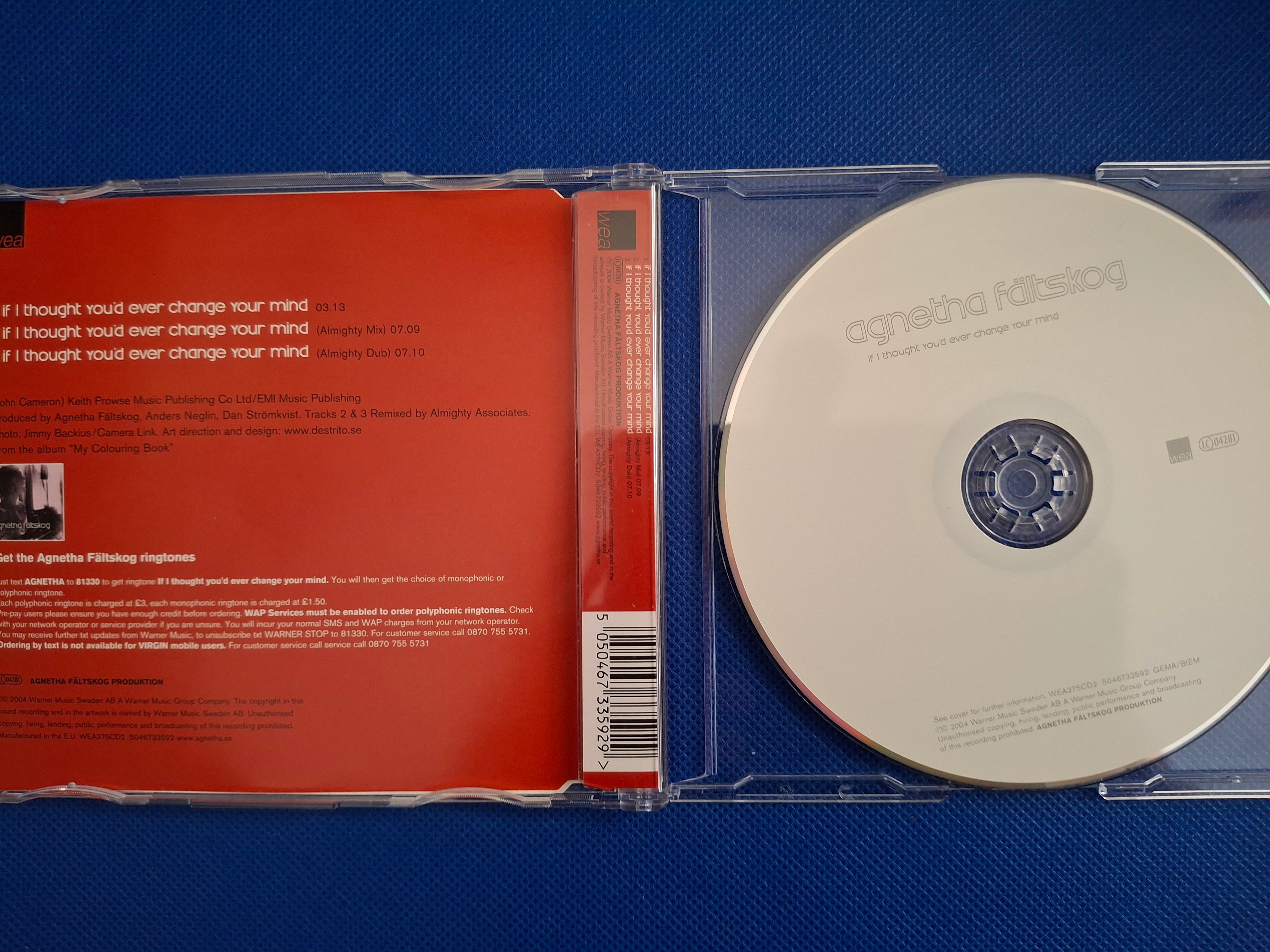 Agnetha Fältskog: If I Thought You'd Ever Change Your Mind (Rare 3-Track Remix CD2) – Almighty Mixes
