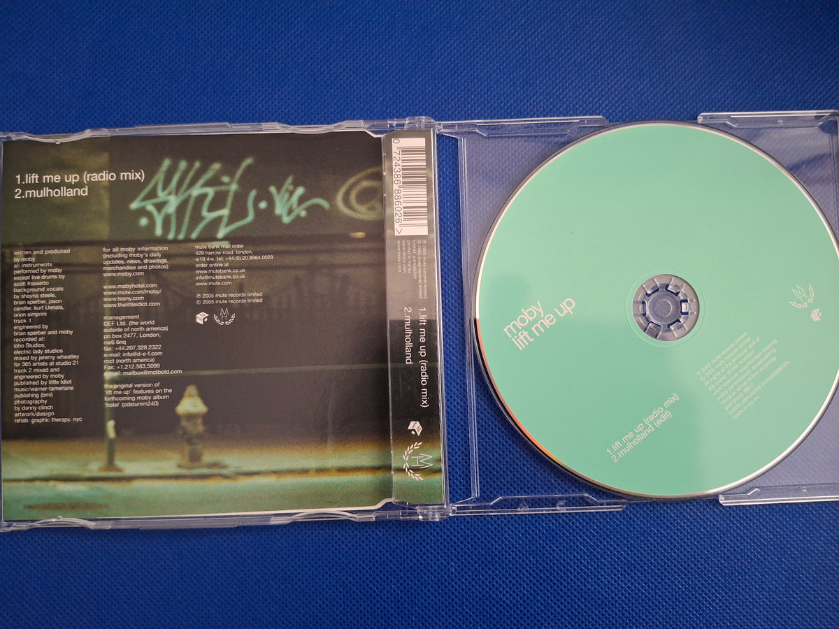 Moby: Lift Me Up (2005 CD Single) – 2-Track Mute Records Release (Very Good)