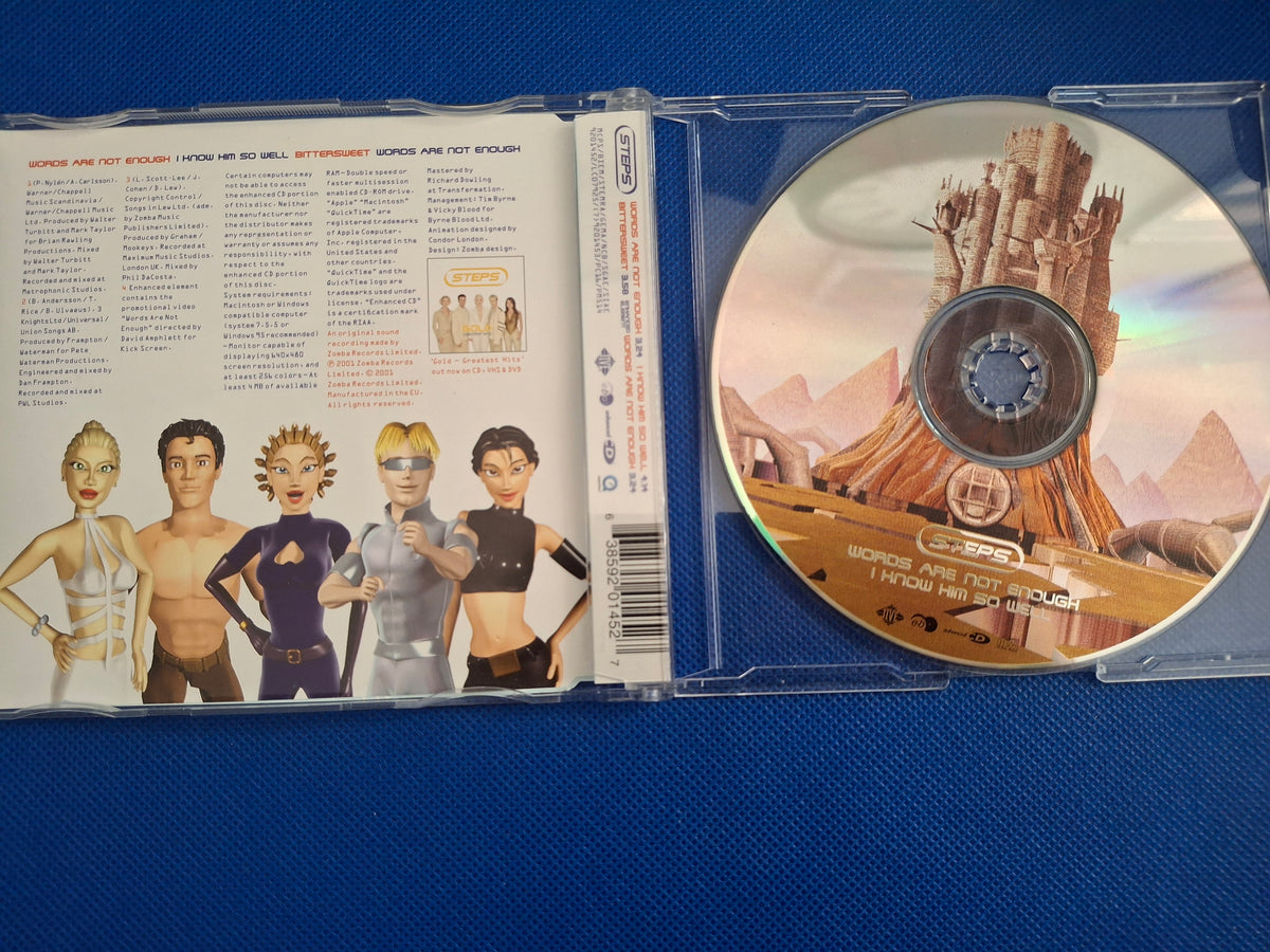Steps: Words Are Not Enough / I Know Him So Well (2001 CD Single) – Jive Records (Very Good)
