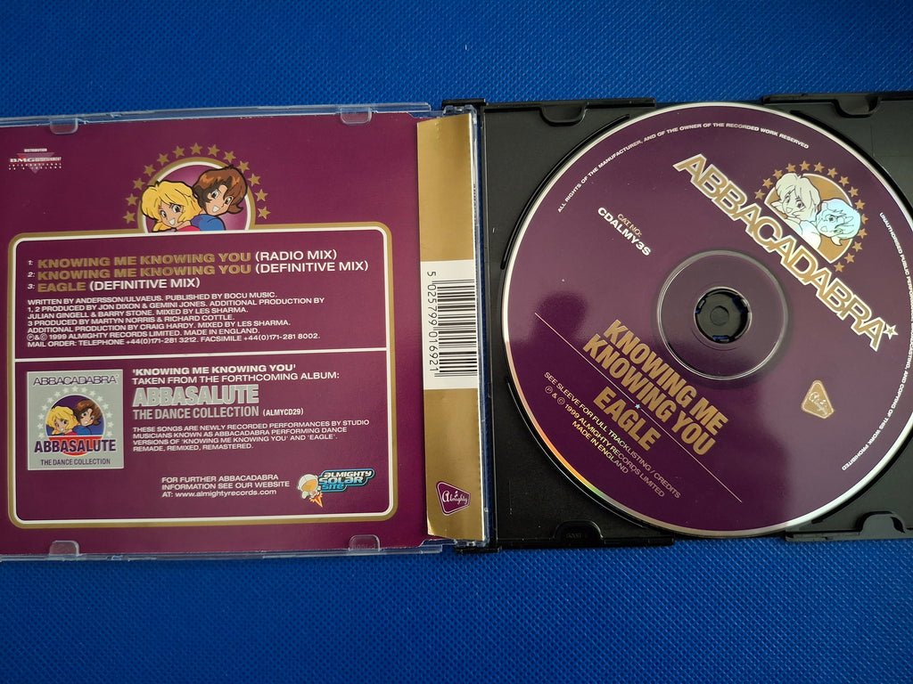 Abbacadabra: Knowing Me Knowing You / Eagle (Rare 1999 CD Single) – Almighty Records (Very Good)
