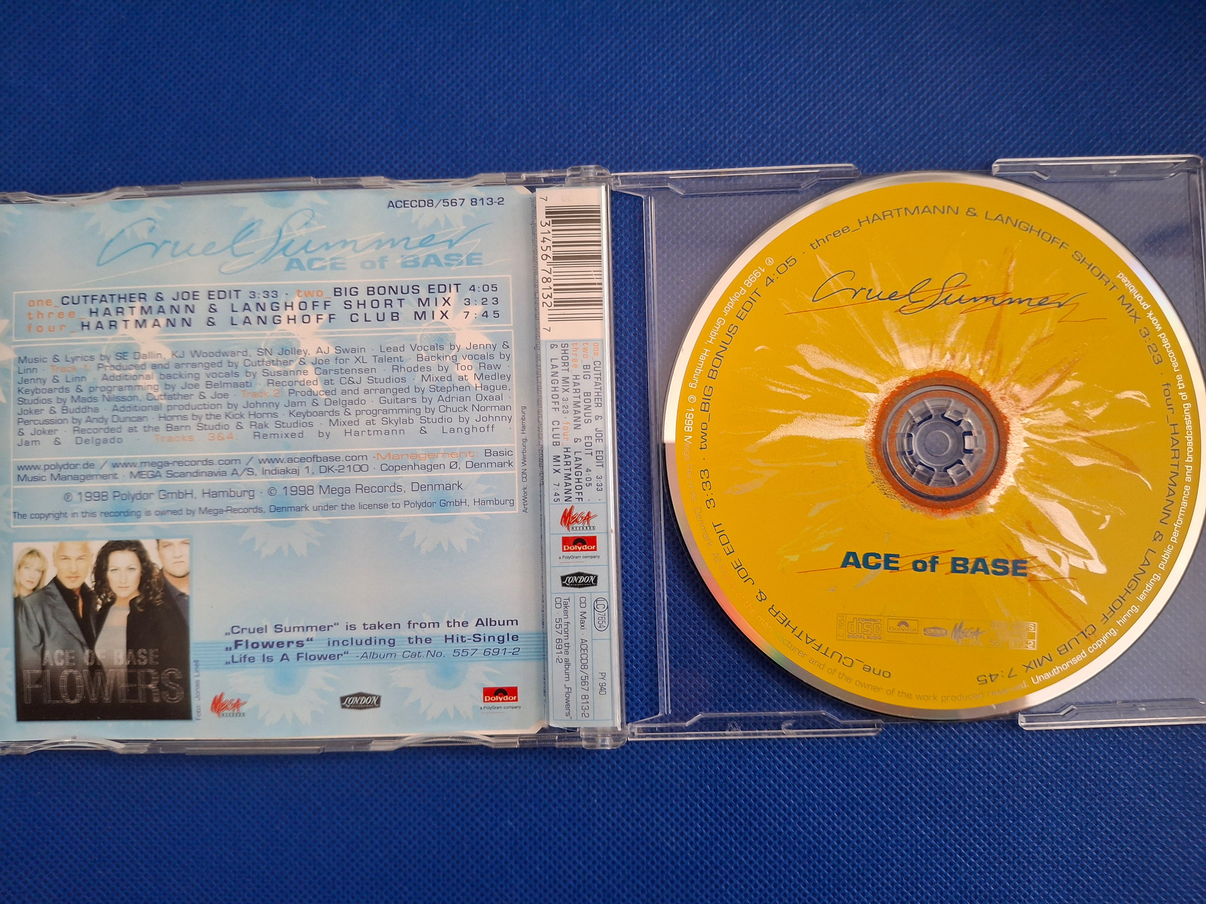 Ace of Base: Cruel Summer (1998 Rare 4-Track Remix CD Single) – London Records (Very Good)
