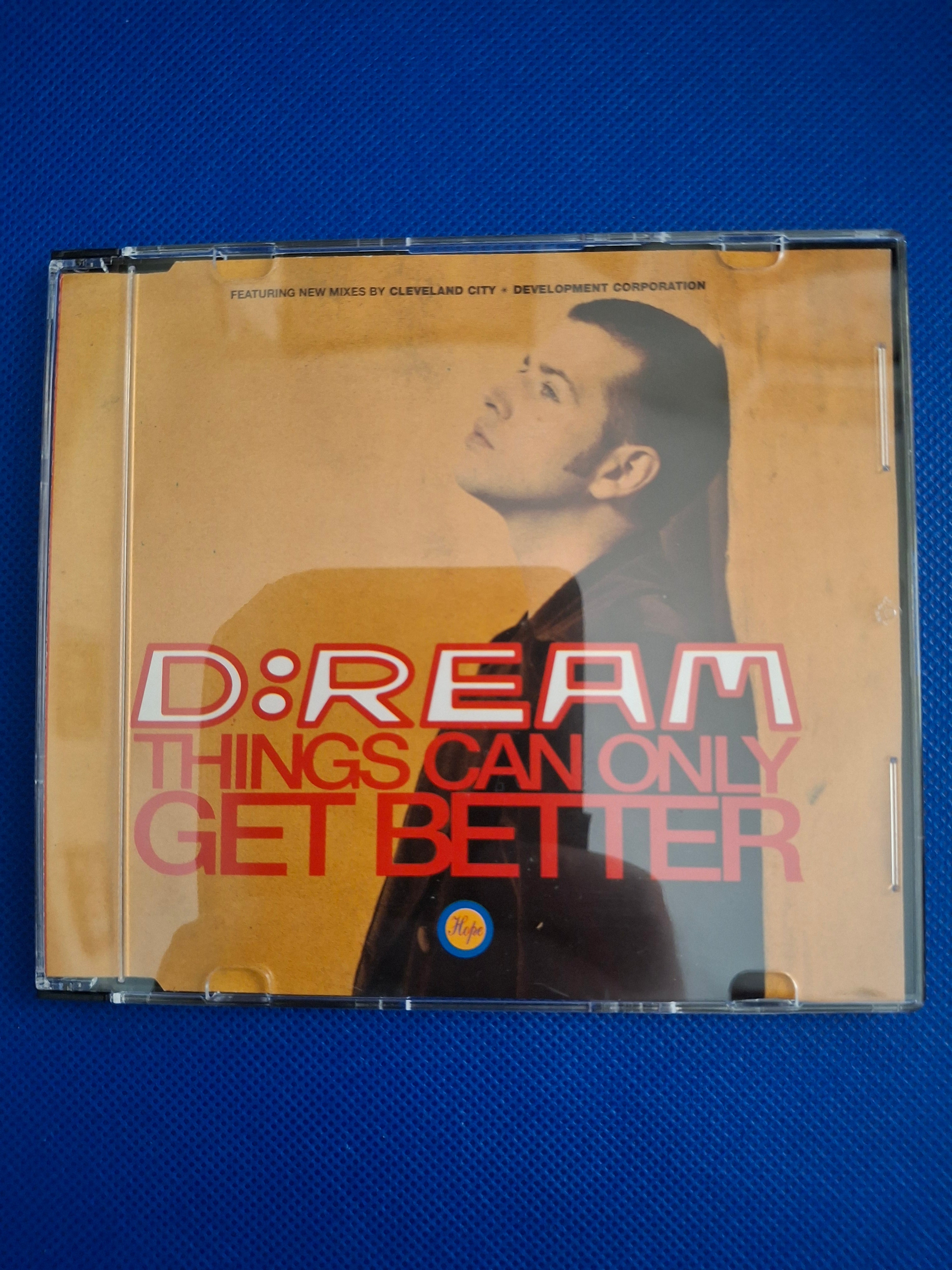 D:Ream: Things Can Only Get Better (Original 1993 Rare 6-Track CD Maxi-Single) – German Pressing (Very Good)