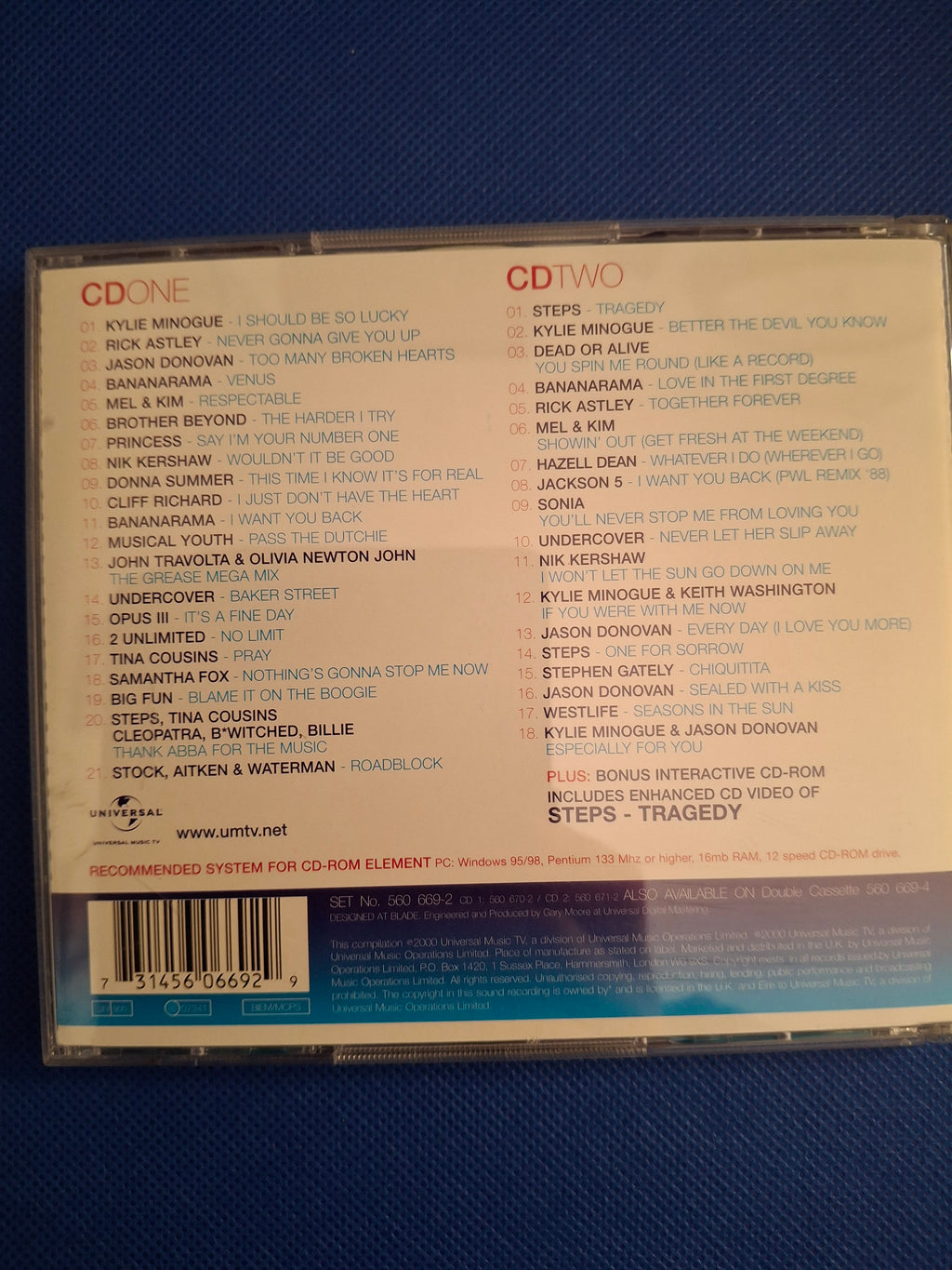 The Hit Factory: Pete Waterman's Greatest Hits (2000) 2CD Album Set (Pre-Owned, Very Good)