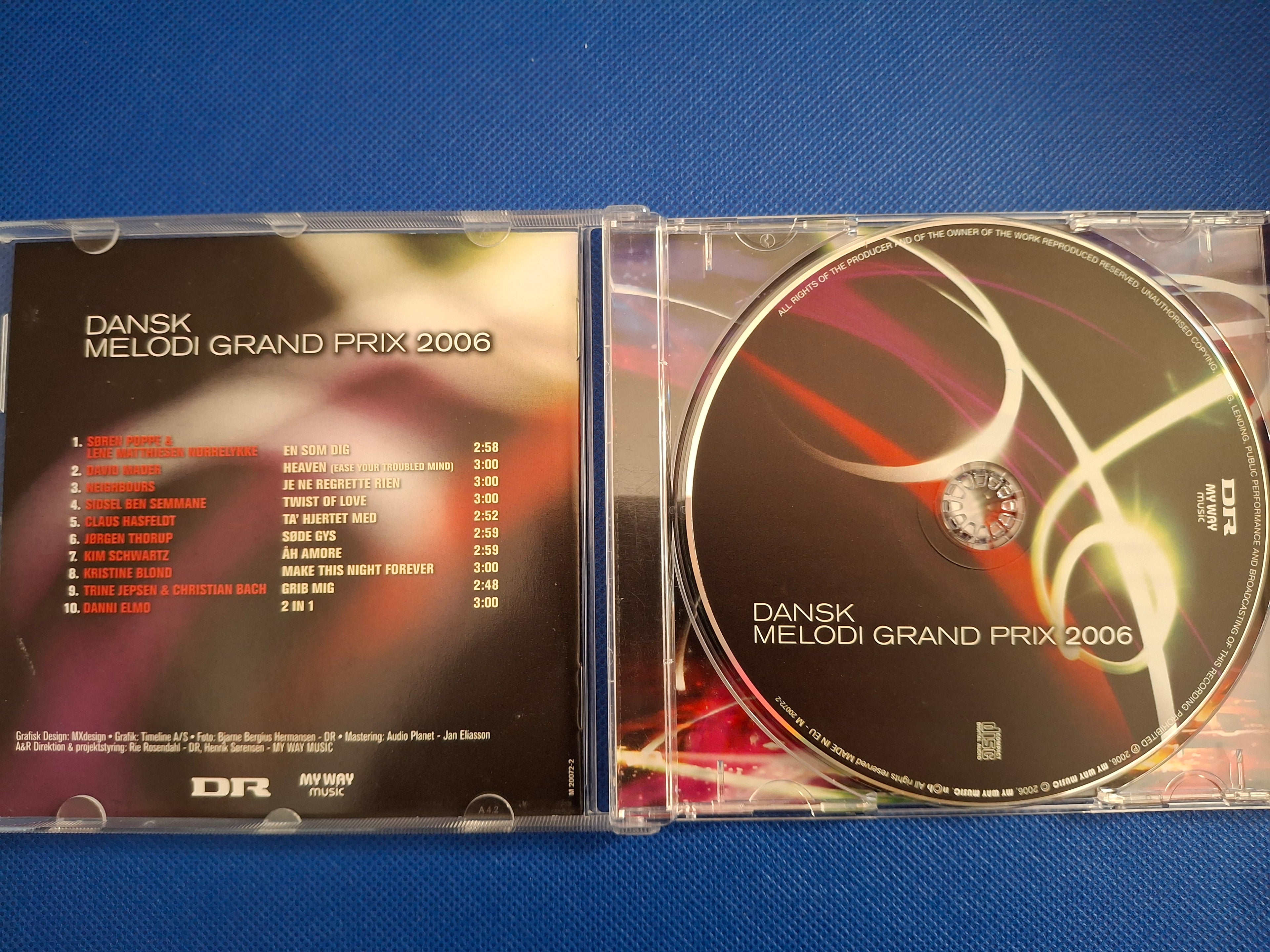 Dansk Melodi Grand Prix 2006 CD Album - Original Danish Eurovision Selection Import (Pre-Owned, Very Good)