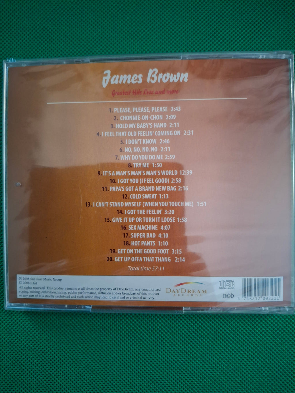 James Brown - Greatest Hits Live and more (European Import CD Album, 2008) New & Sealed