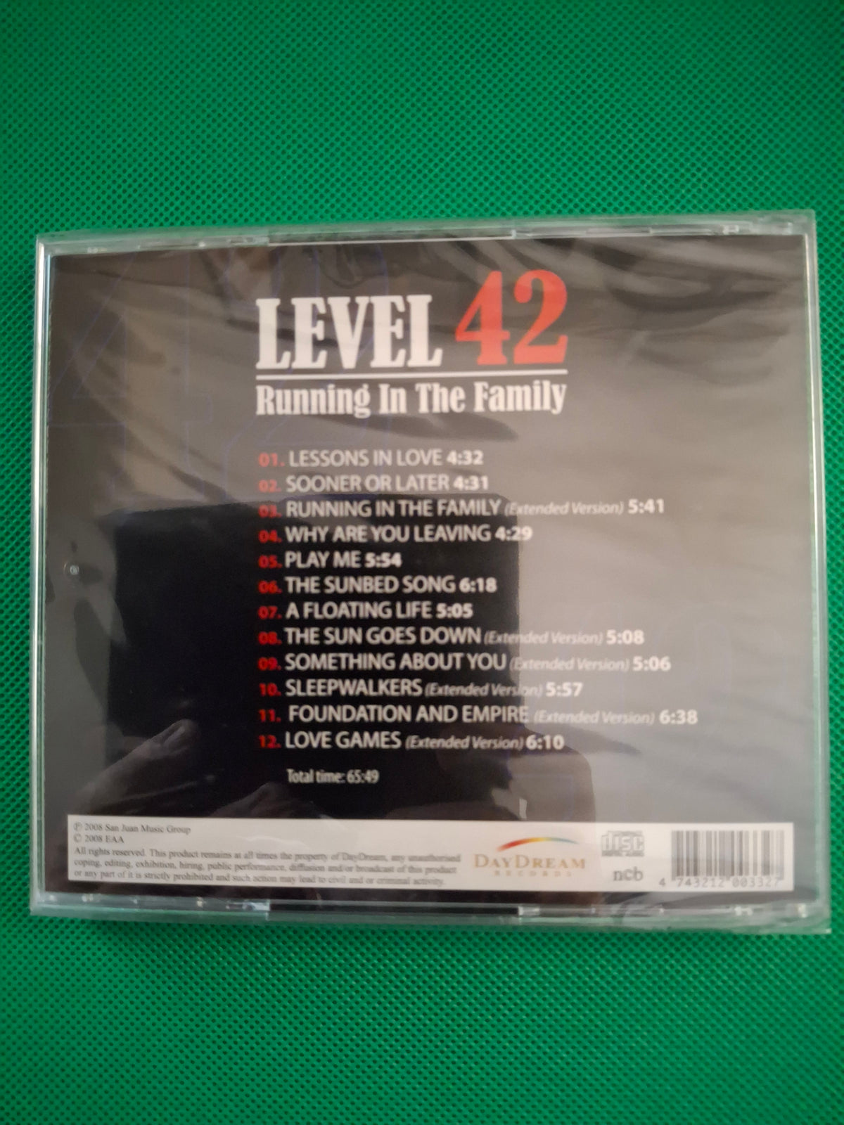 Level 42 - Running In The Family (2008 Estonian Import CD) - New & Factory Sealed