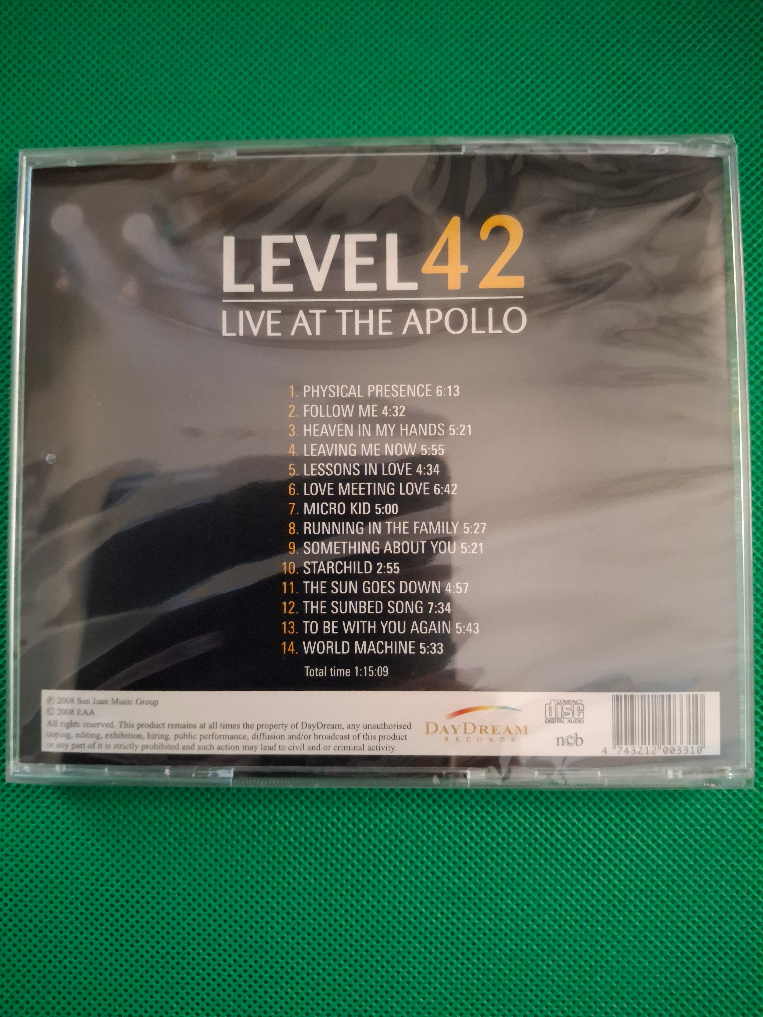 Level 42 - Live At The Apollo (2008 Estonian Import CD) - New & Factory Sealed