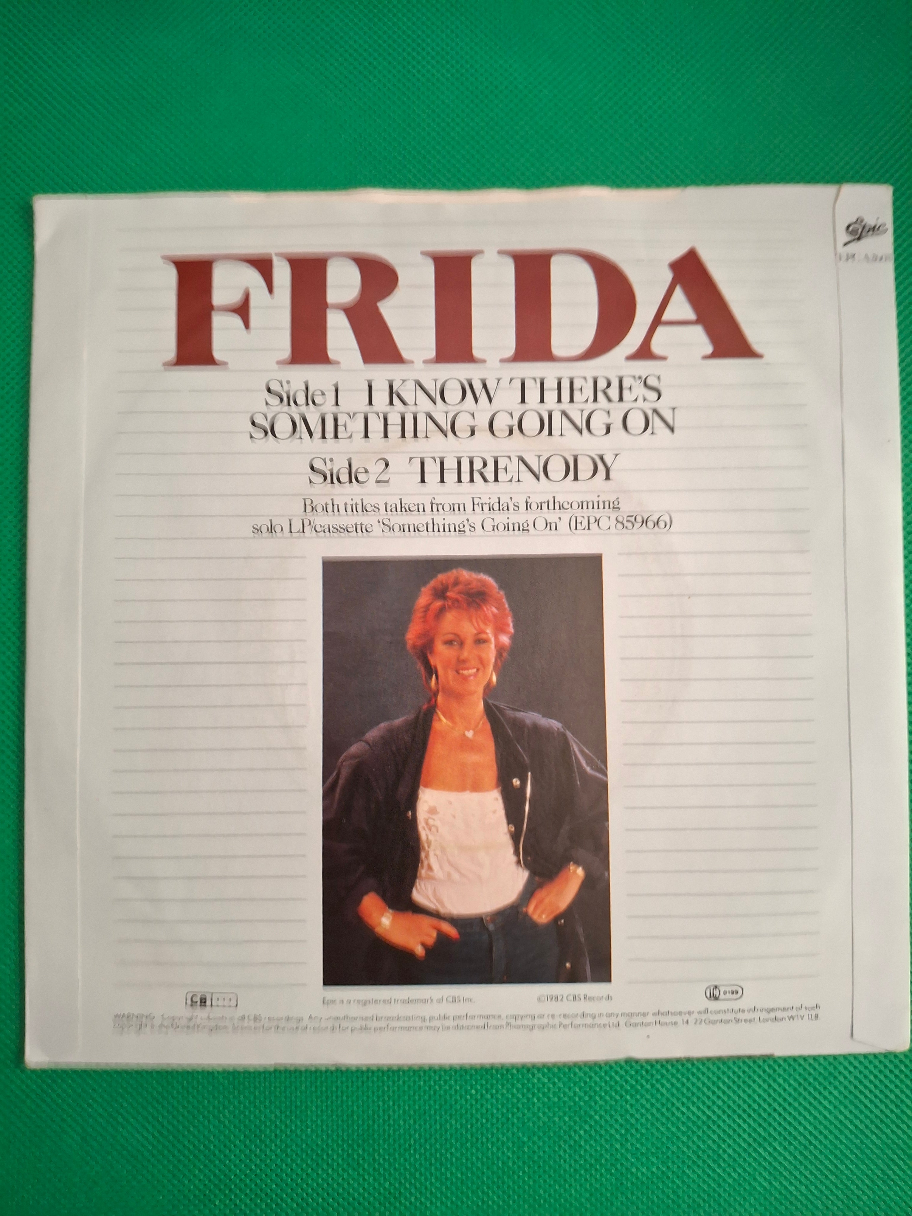 Frida - I Know There's Something Going On (1982 UK 7" Picture Sleeve) - Vintage Pop/Rock Vinyl Single