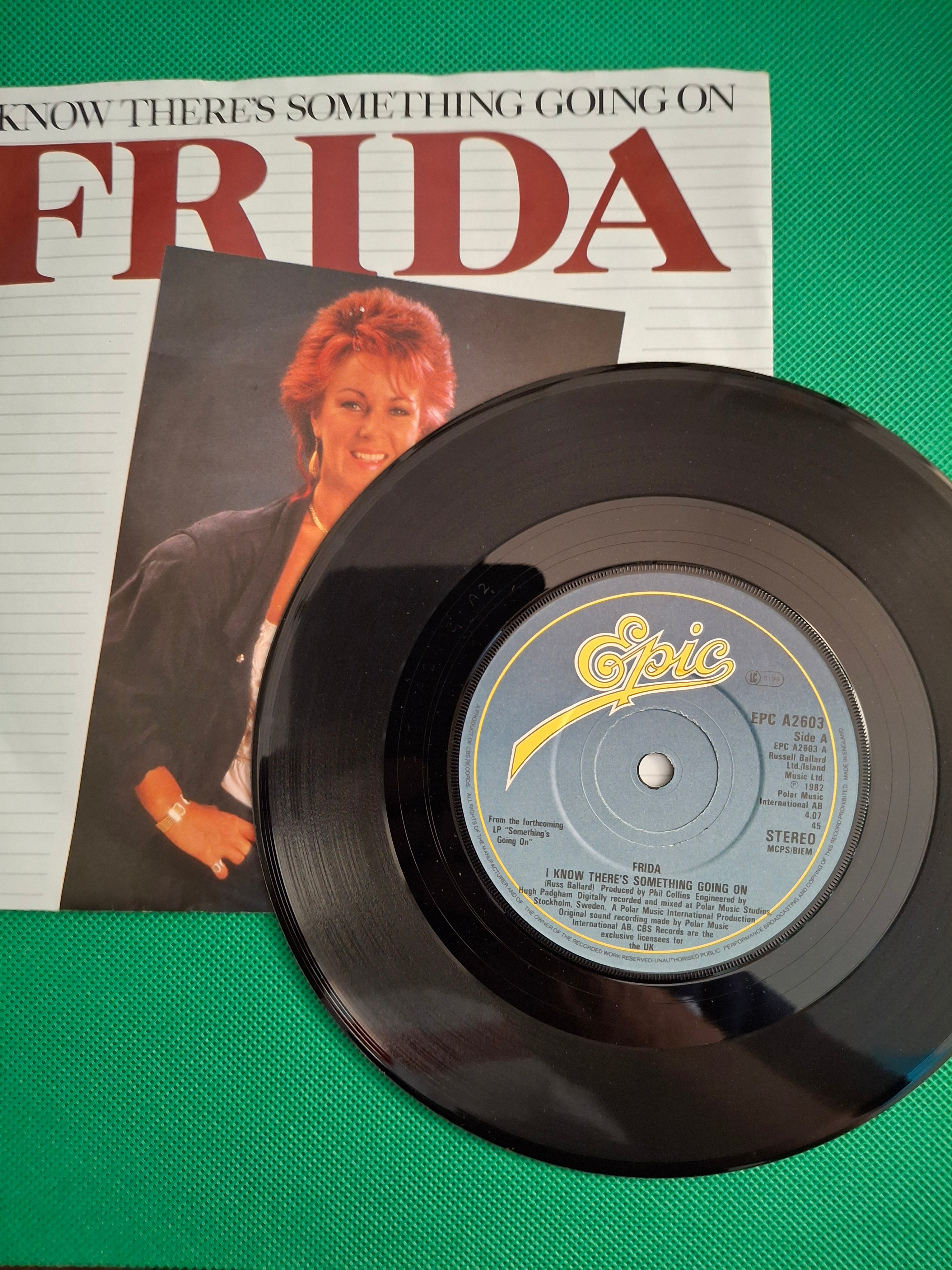 Frida - I Know There's Something Going On (1982 UK 7" Picture Sleeve) - Vintage Pop/Rock Vinyl Single