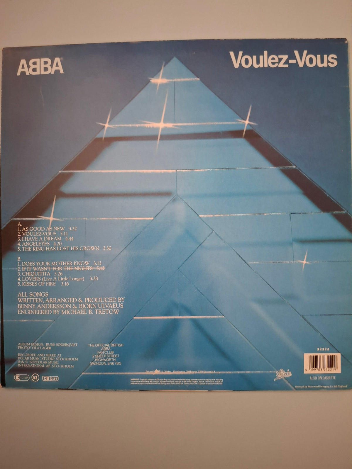 ABBA - Voulez-Vous (Vintage UK Vinyl LP, Epic Records) - CBS Nice Price Edition