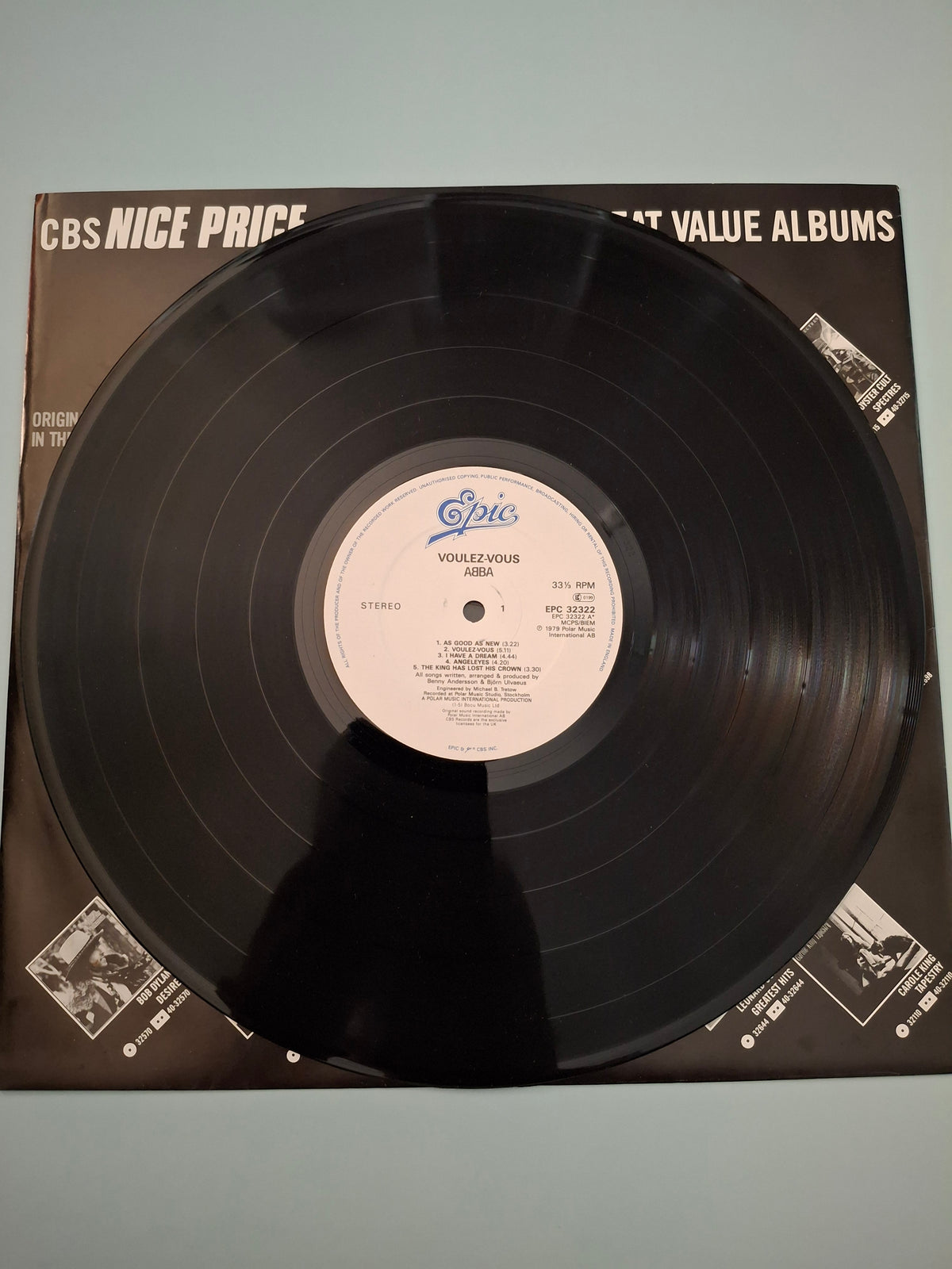 ABBA - Voulez-Vous (Vintage UK Vinyl LP, Epic Records) - CBS Nice Price Edition