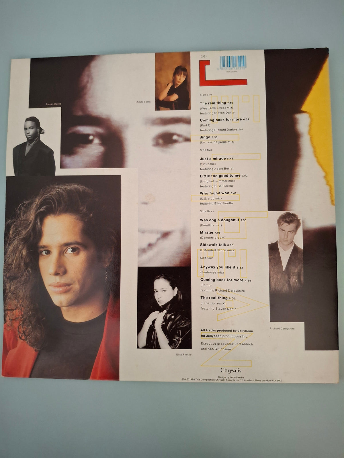 Jellybean - Rocks The House! (1988 UK Gatefold Double Vinyl LP)