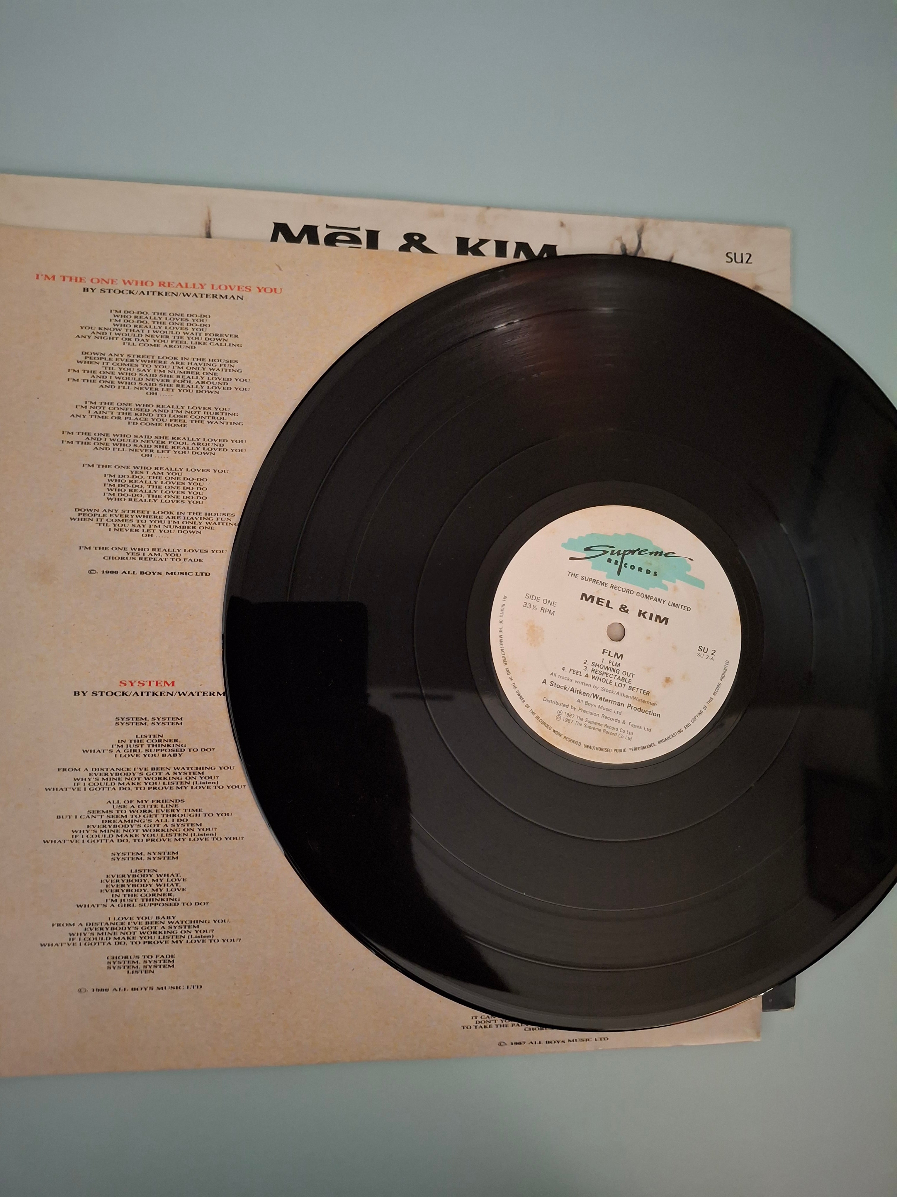 Mel & Kim - F.L.M. (1987 Original UK Pop Vinyl LP)