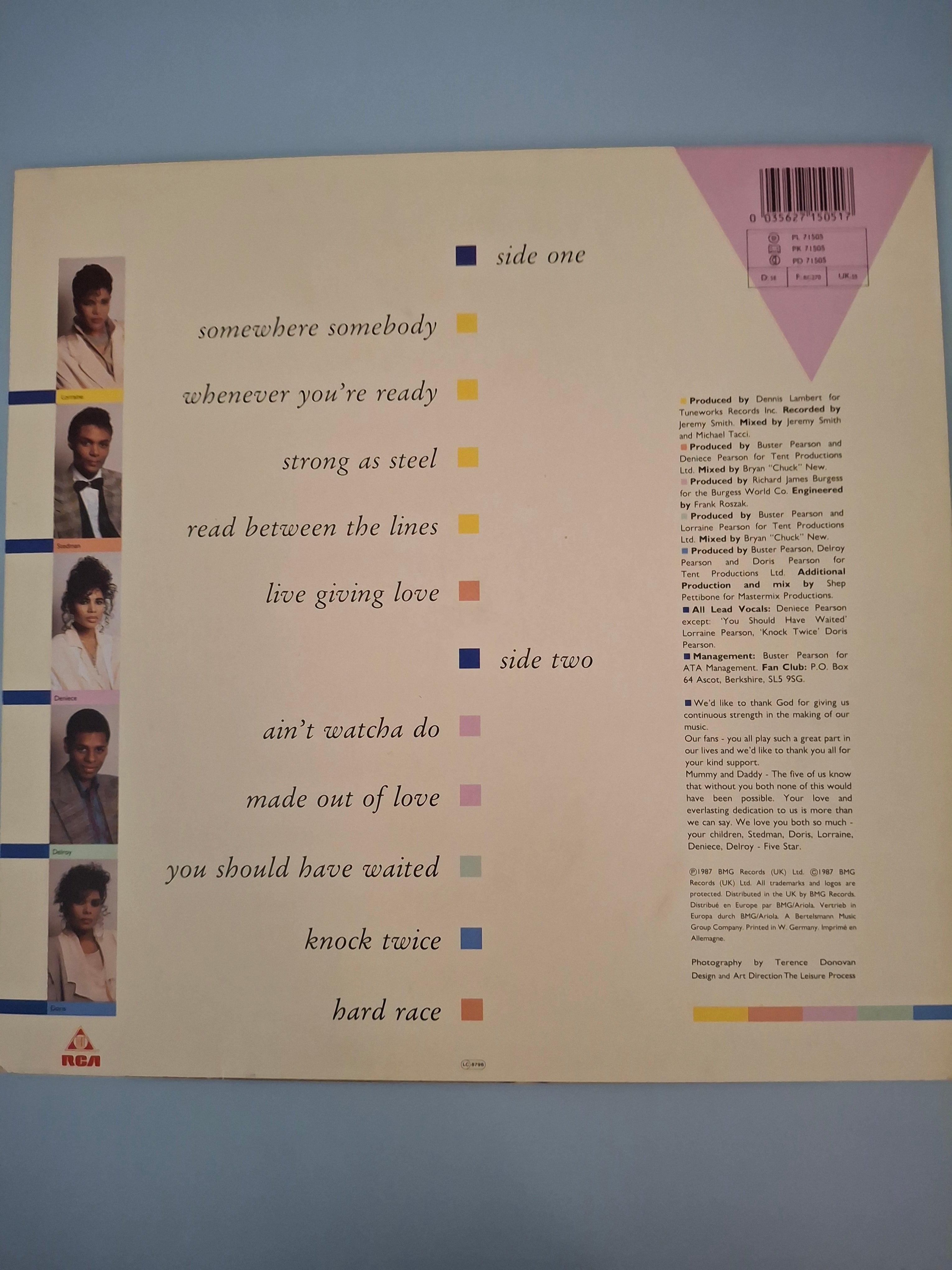 Five Star - Between The Lines (1987 Original UK Vinyl LP)
