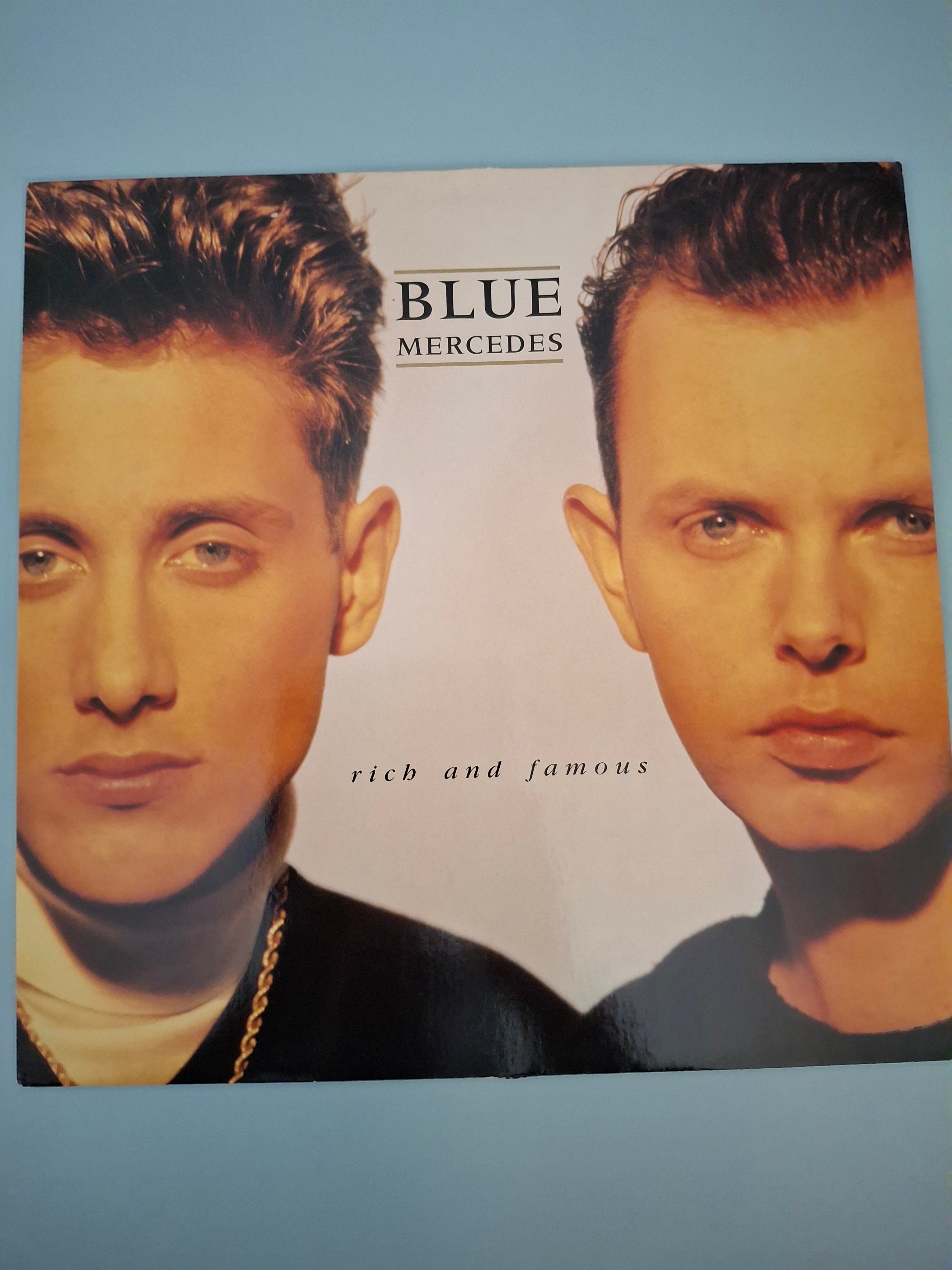 Blue Mercedes - Rich And Famous (1988 Rare German Promo Vinyl LP + Press Sheet)