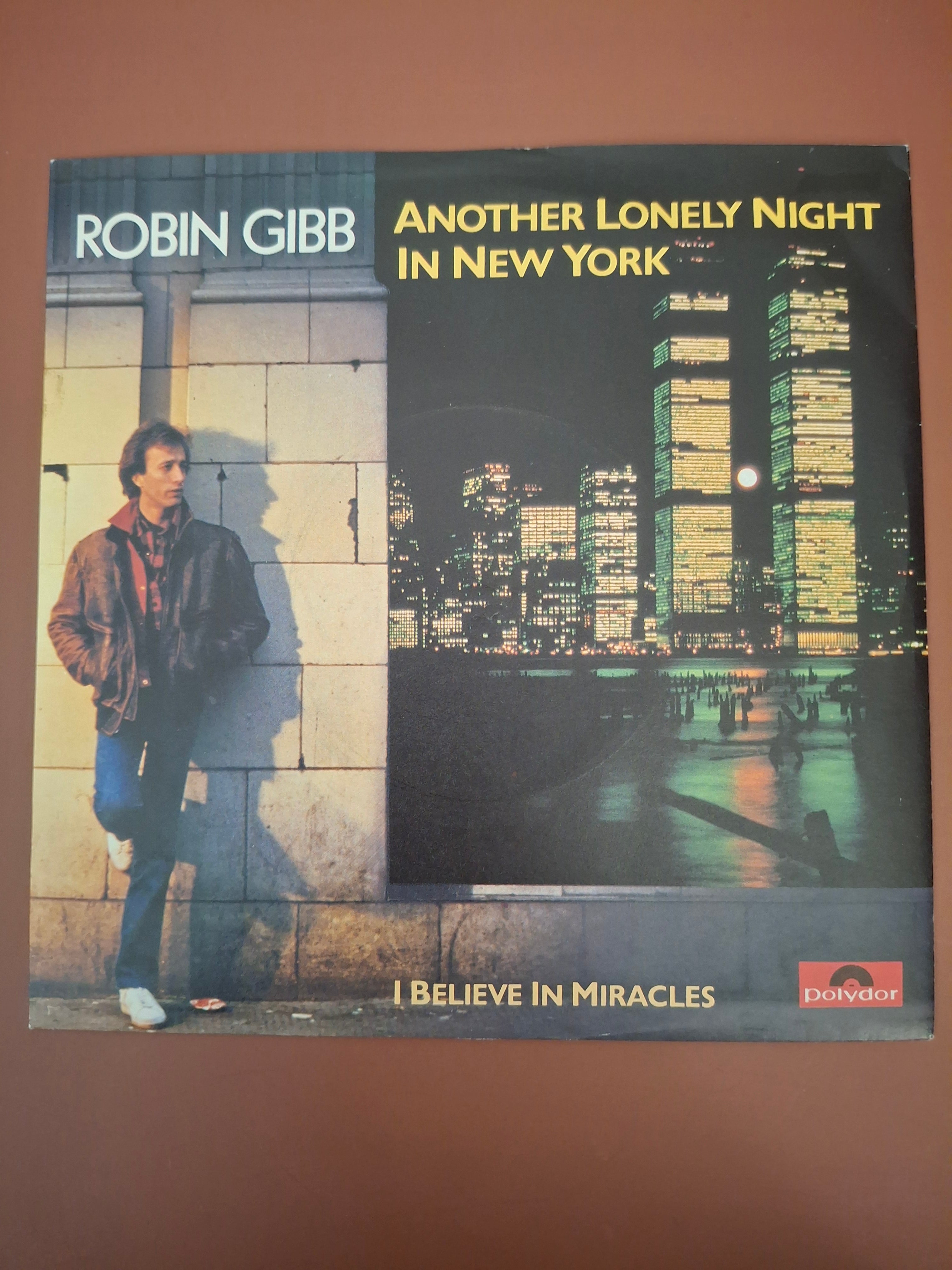 Robin Gibb - Another Lonely Night In New York 7" Vinyl Single (Original 1983 UK First Pressing, Polydor POSP 668)