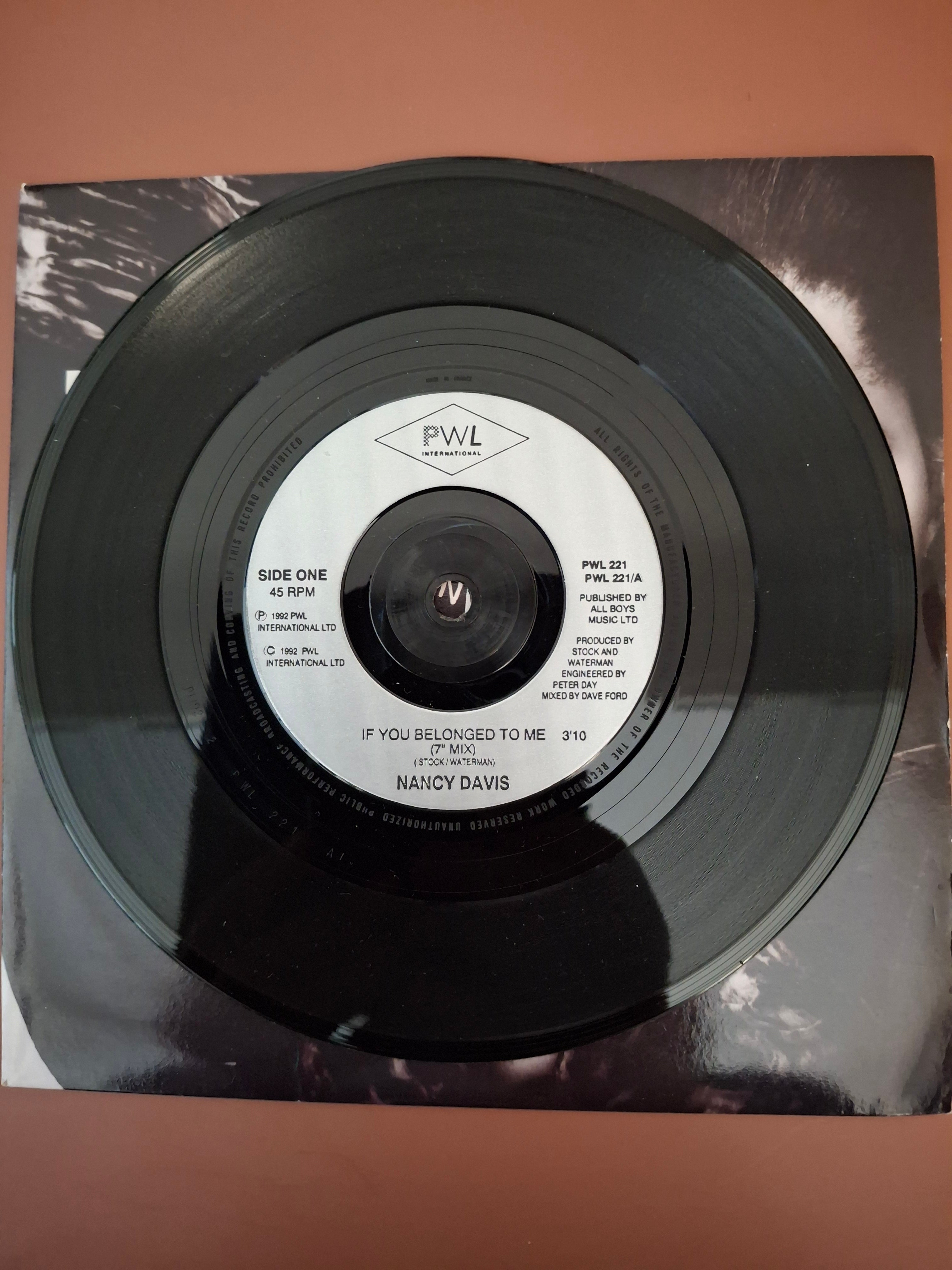 Nancy Davis - If You Belonged To Me 7" Vinyl Single (Original 1992 UK First Pressing, PWL International PWL 221)