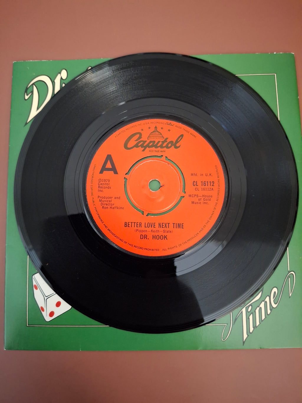 Dr. Hook - Better Love Next Time 7" Vinyl Single (Original 1979 UK First Pressing, Capitol CL 16112)