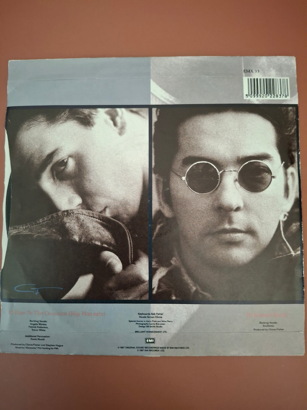Climie Fisher - Rise To The Occasion (Hip-Hop Mix) 7" Vinyl Single (Original 1987 UK First Pressing, EMI EMX 33)